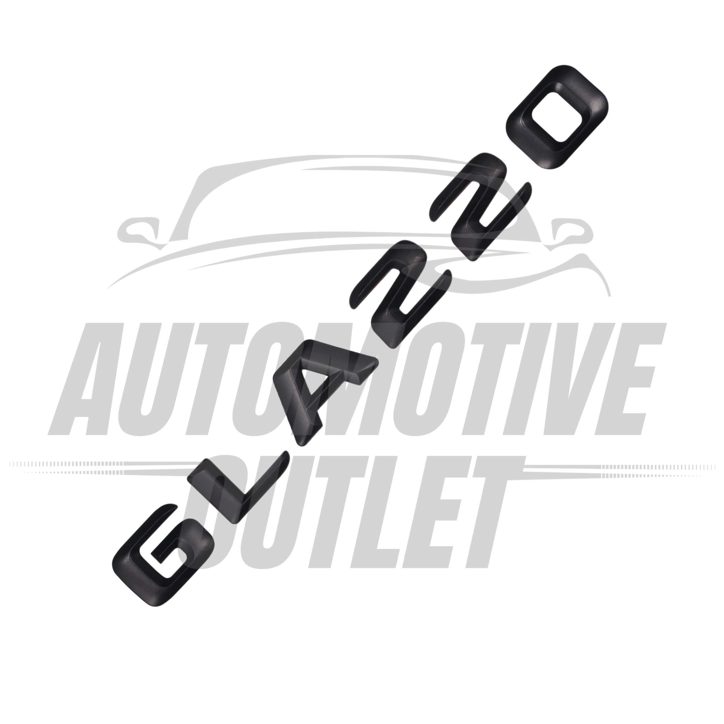 GLA220-MB Lettering Rear Boot Lid Trunk Badge Emblem For Mercedes-Benz GLA, Matt Black 3