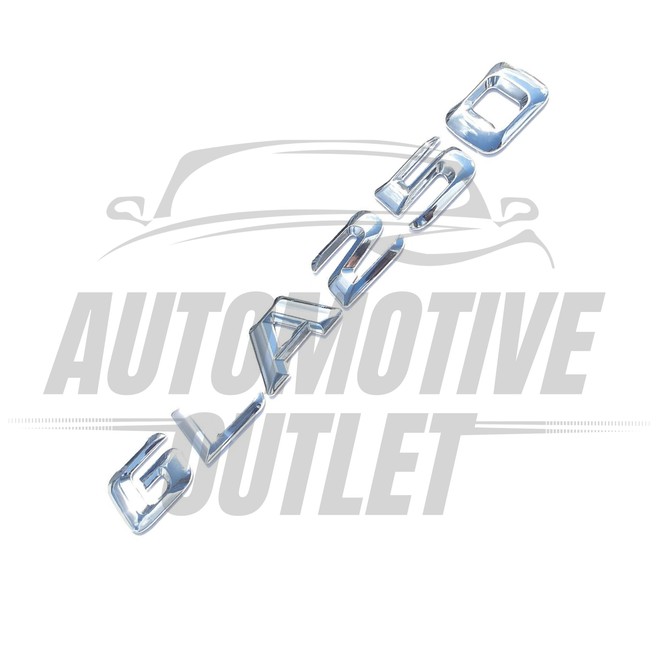 GLA250-CH Lettering Rear Boot Lid Trunk Badge Emblem For Mercedes-Benz GLA, Chrome 3