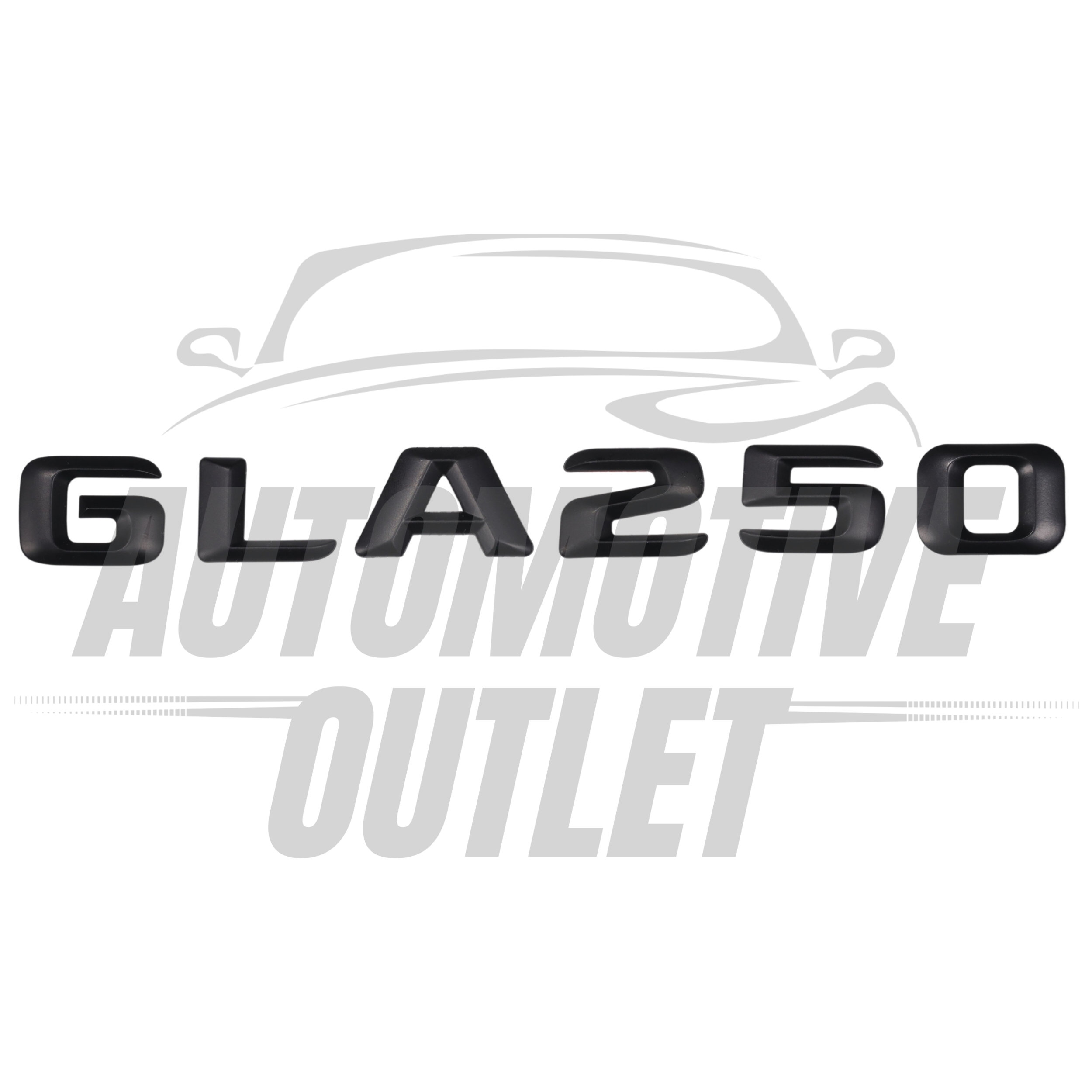 GLA250-MB Lettering Rear Boot Lid Trunk Badge Emblem For Mercedes-Benz GLA, Matt Black 2