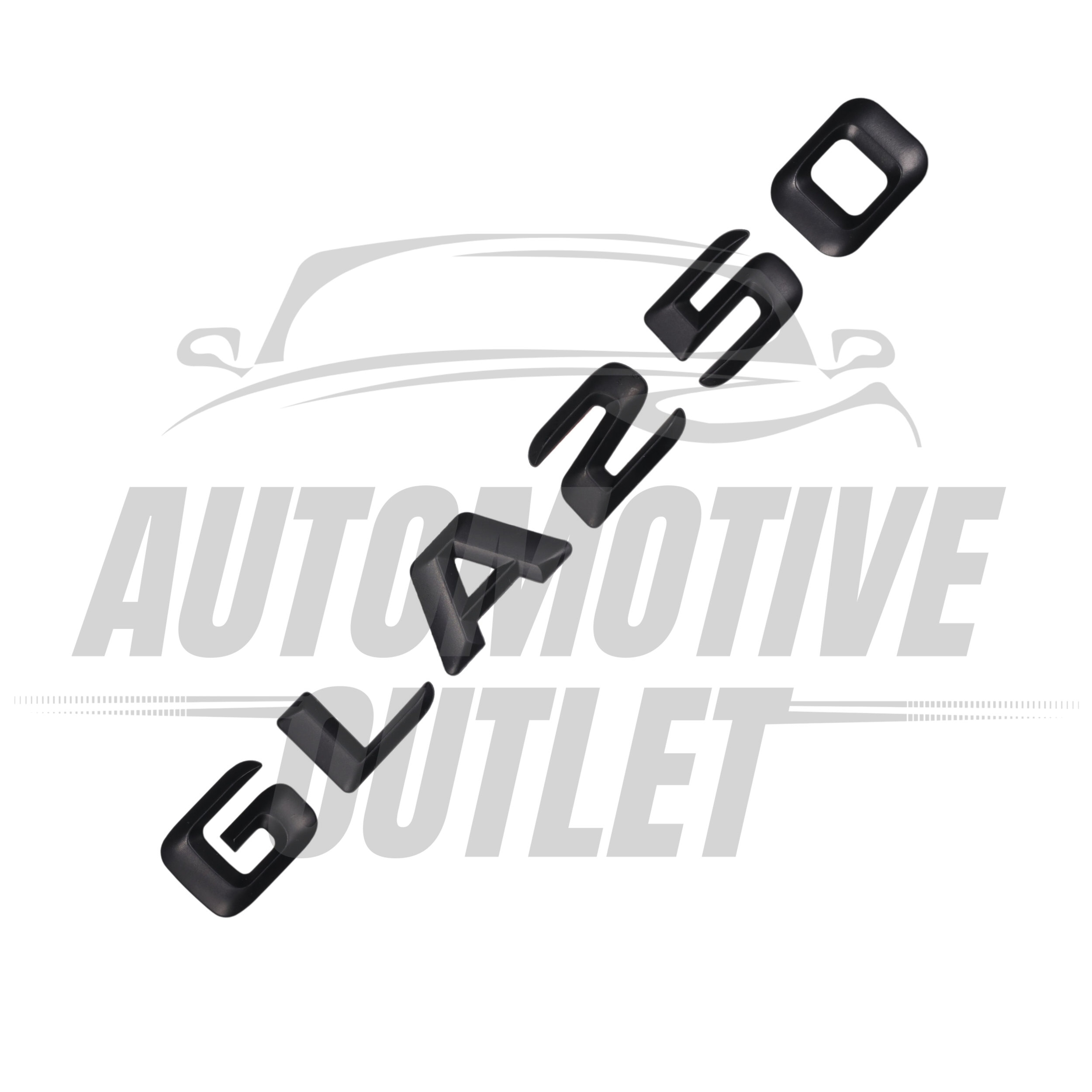 GLA250-MB Lettering Rear Boot Lid Trunk Badge Emblem For Mercedes-Benz GLA, Matt Black 3