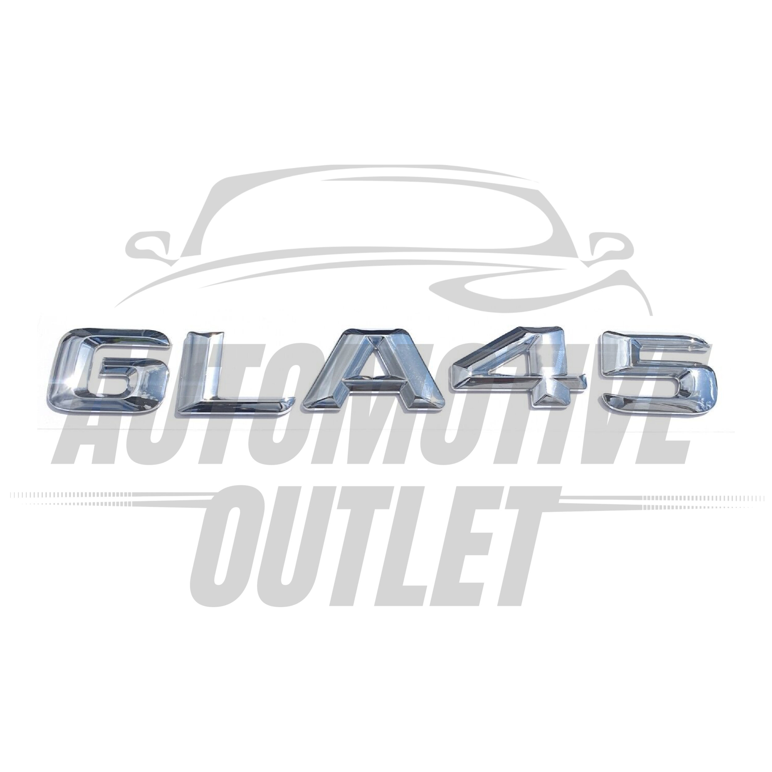 GLA45-CH Lettering Rear Boot Lid Trunk Badge Emblem For Mercedes-Benz GLA, Chrome 2