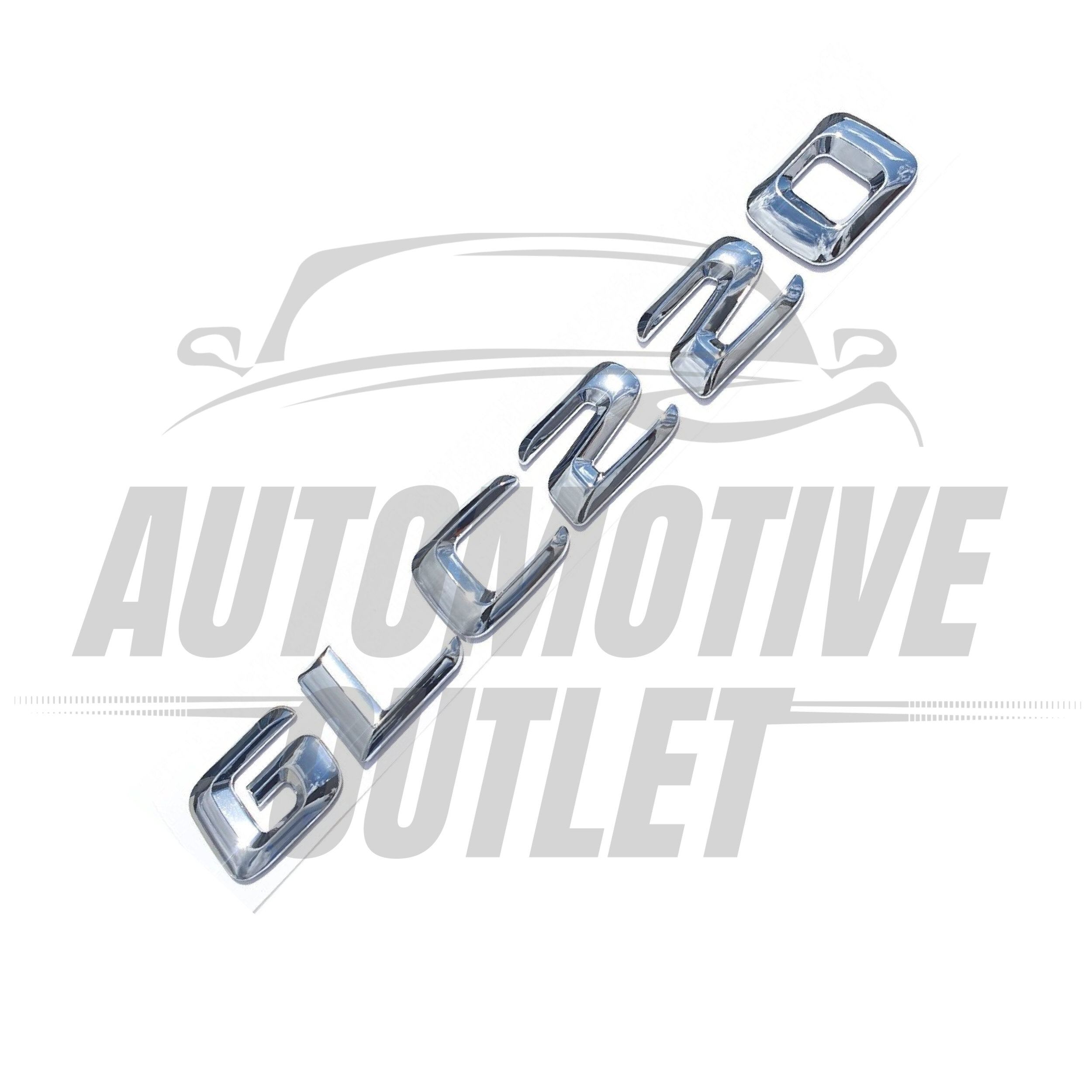 GLC220-CH Lettering Rear Boot Lid Trunk Badge Emblem For Mercedes-Benz GLC, Chrome 3