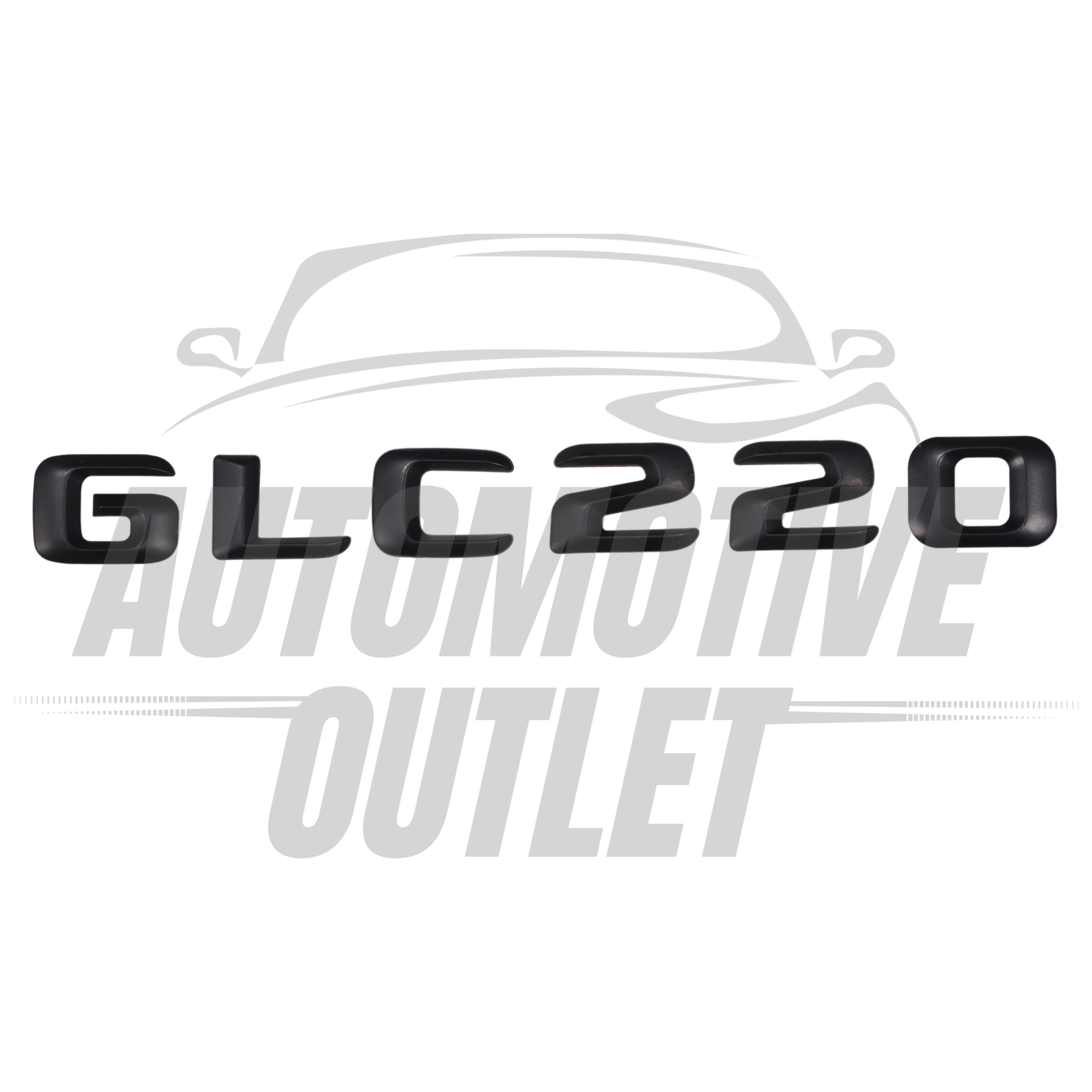 GLC220-MB Lettering Rear Boot Lid Trunk Badge Emblem For Mercedes-Benz GLC, Matt Black 2