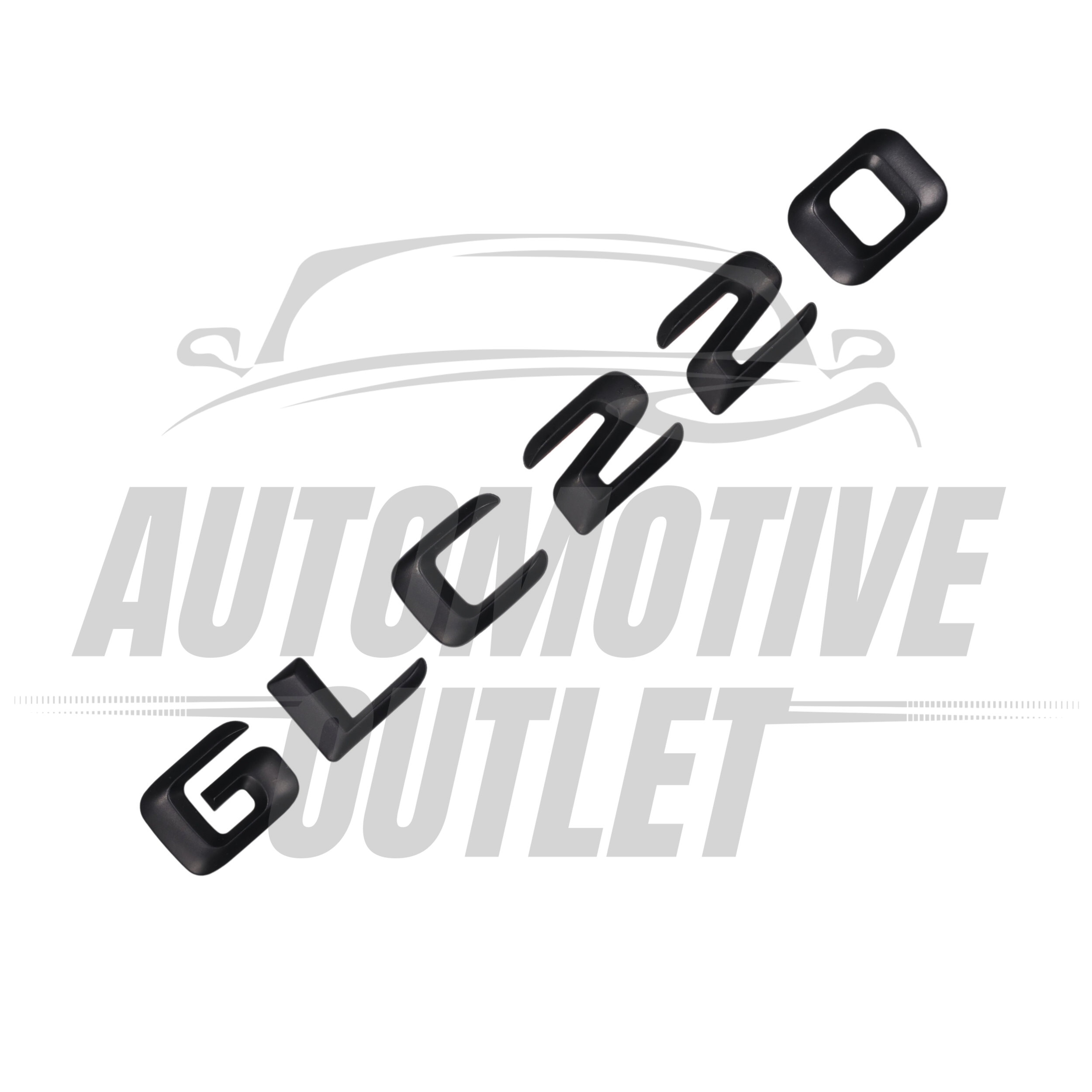 GLC220-MB Lettering Rear Boot Lid Trunk Badge Emblem For Mercedes-Benz GLC, Matt Black 3