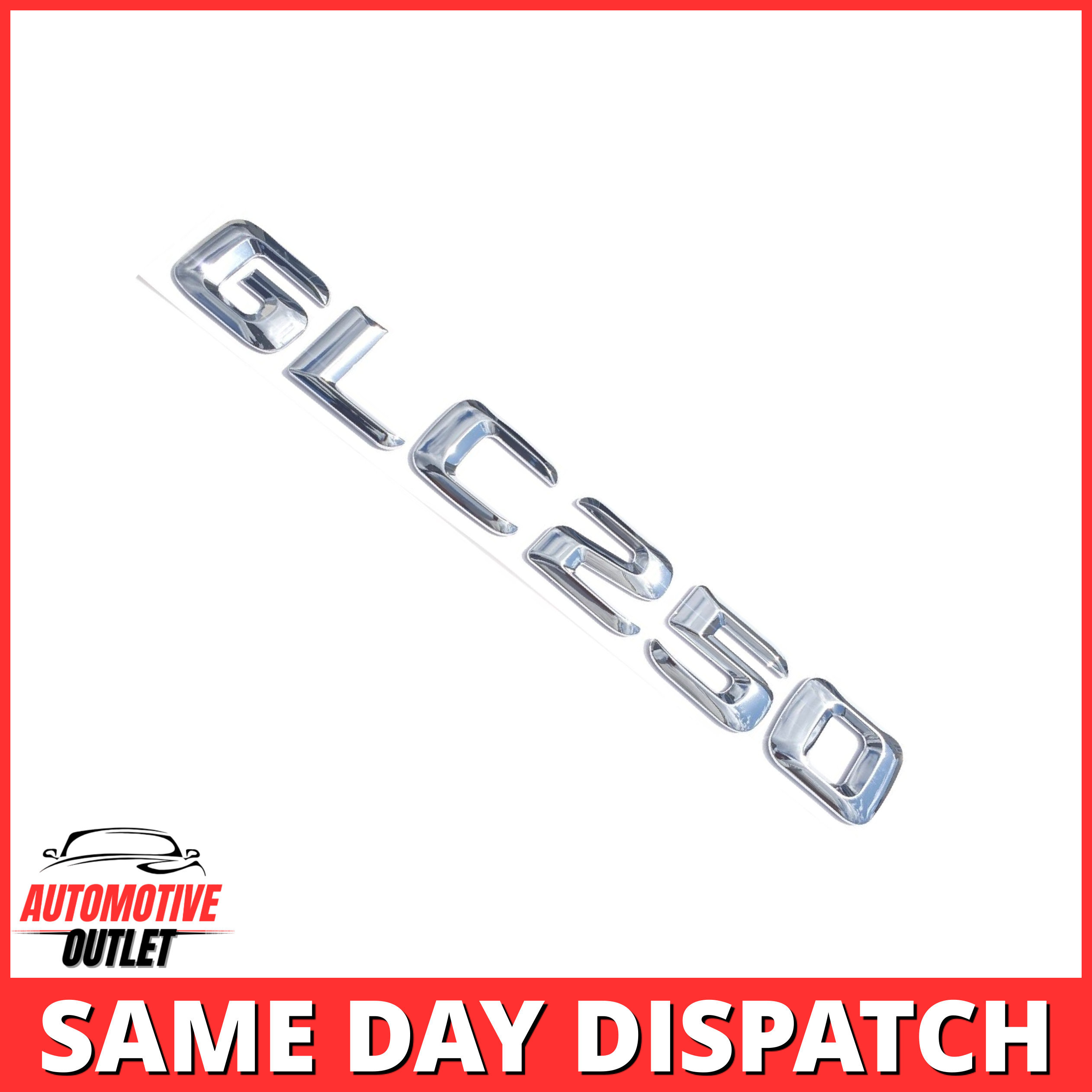 GLC250-CH Lettering Rear Boot Lid Trunk Badge Emblem For Mercedes-Benz GLC, Chrome
