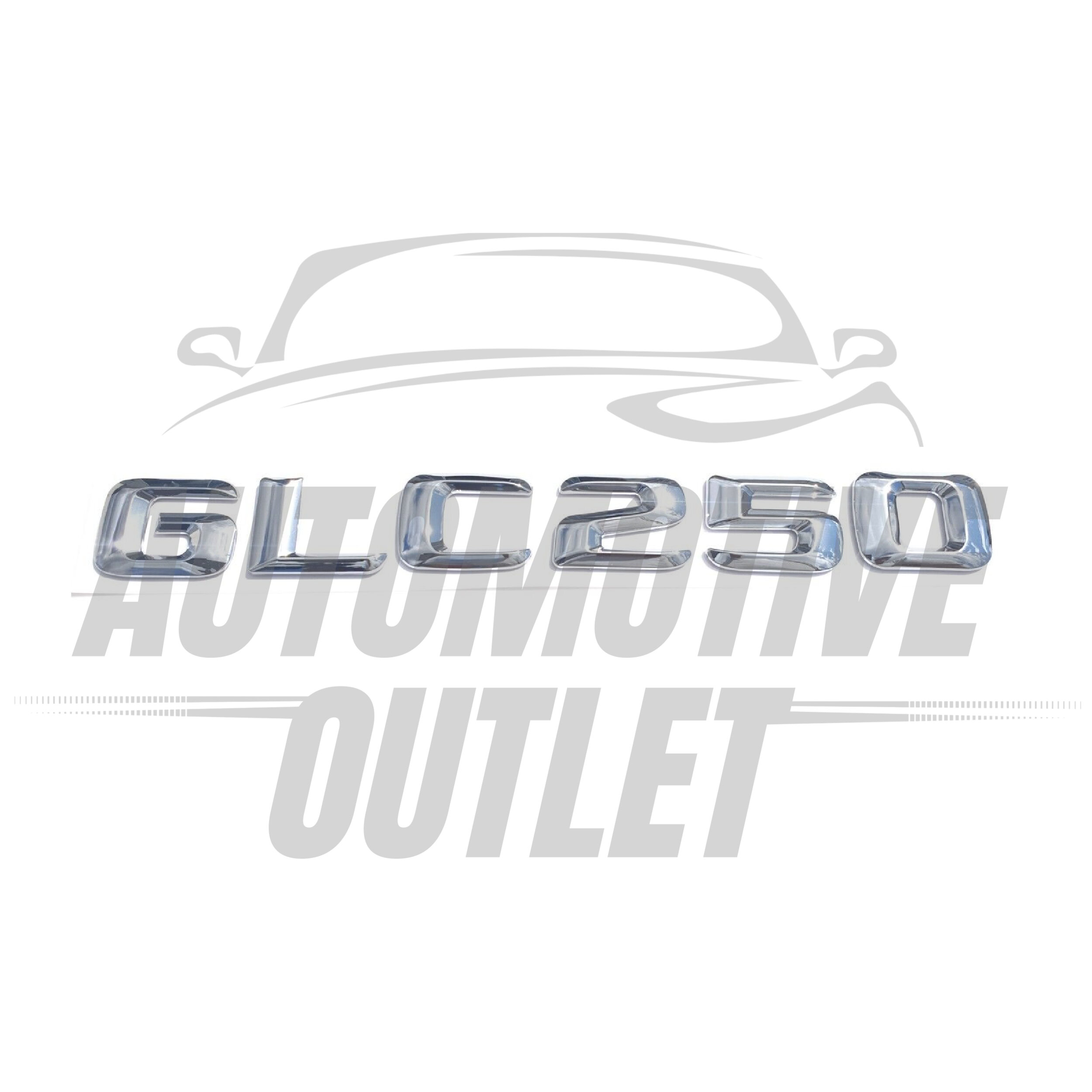 GLC250-CH Lettering Rear Boot Lid Trunk Badge Emblem For Mercedes-Benz GLC, Chrome 2