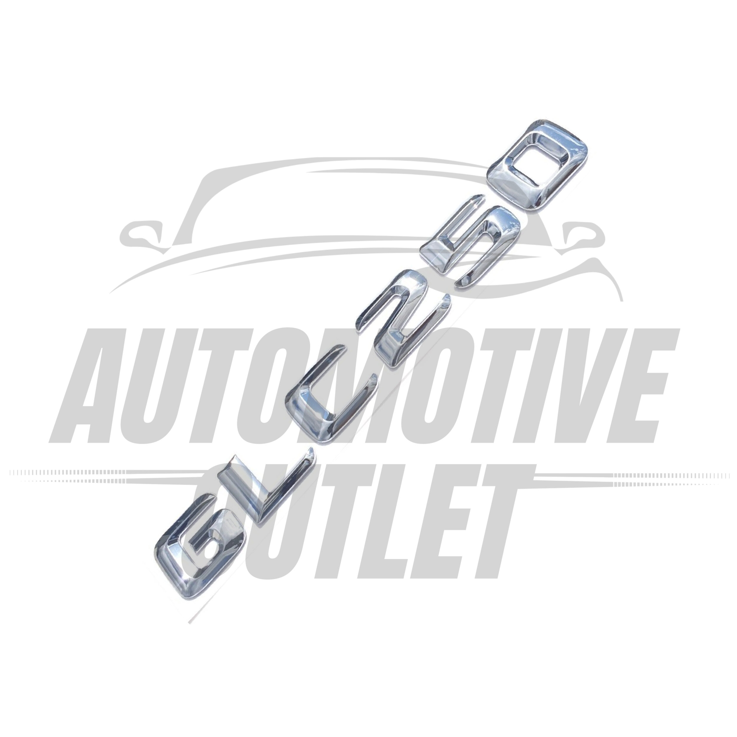 GLC250-CH Lettering Rear Boot Lid Trunk Badge Emblem For Mercedes-Benz GLC, Chrome 3