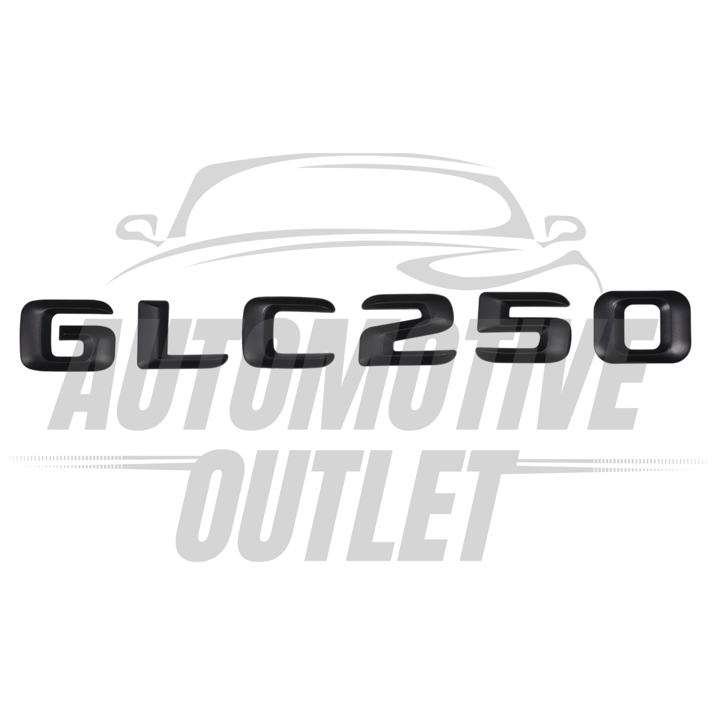 GLC250-MB Lettering Rear Boot Lid Trunk Badge Emblem For Mercedes-Benz GLC, Matt Black 2