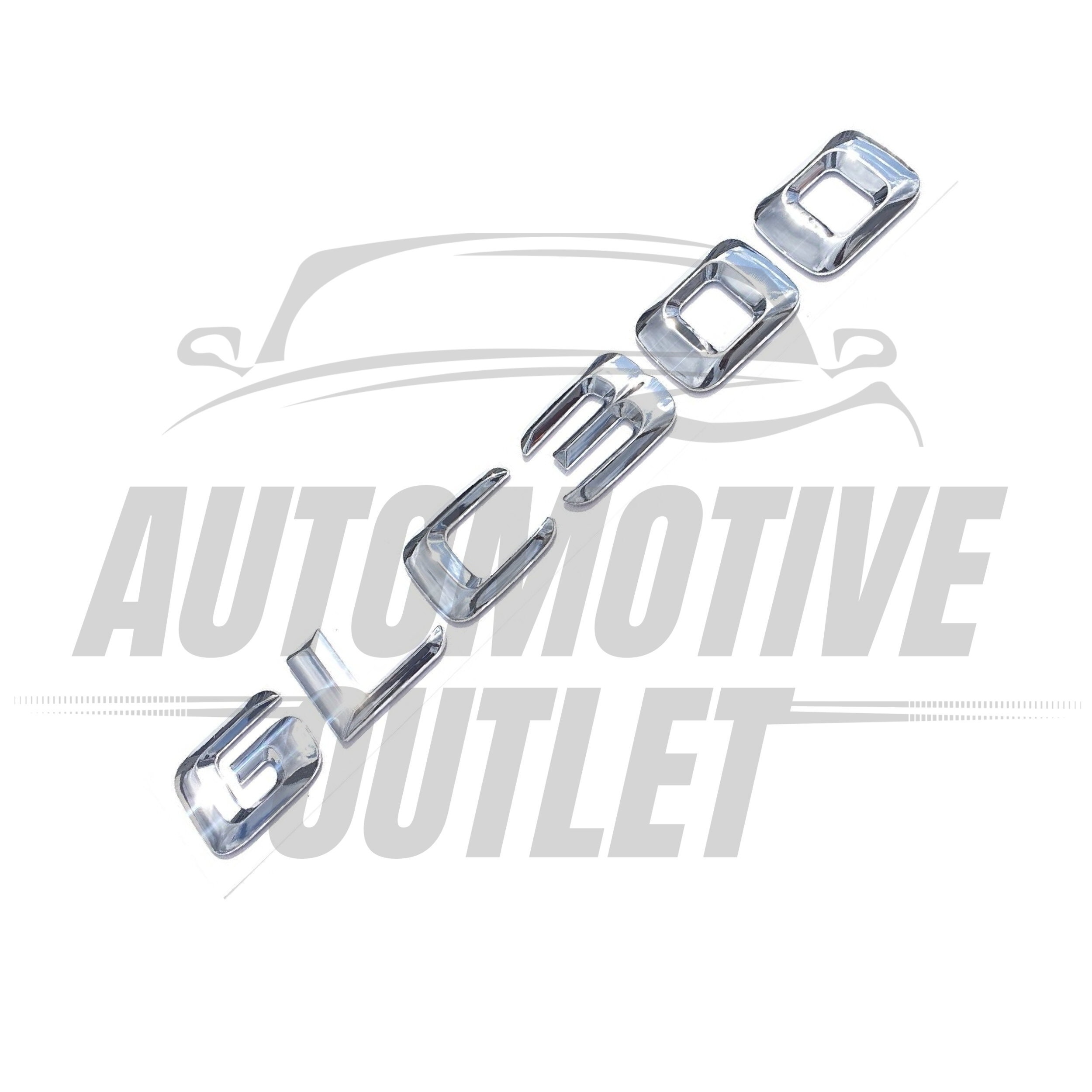 GLC300-CH Lettering Rear Boot Lid Trunk Badge Emblem For Mercedes-Benz GLC, Chrome 3
