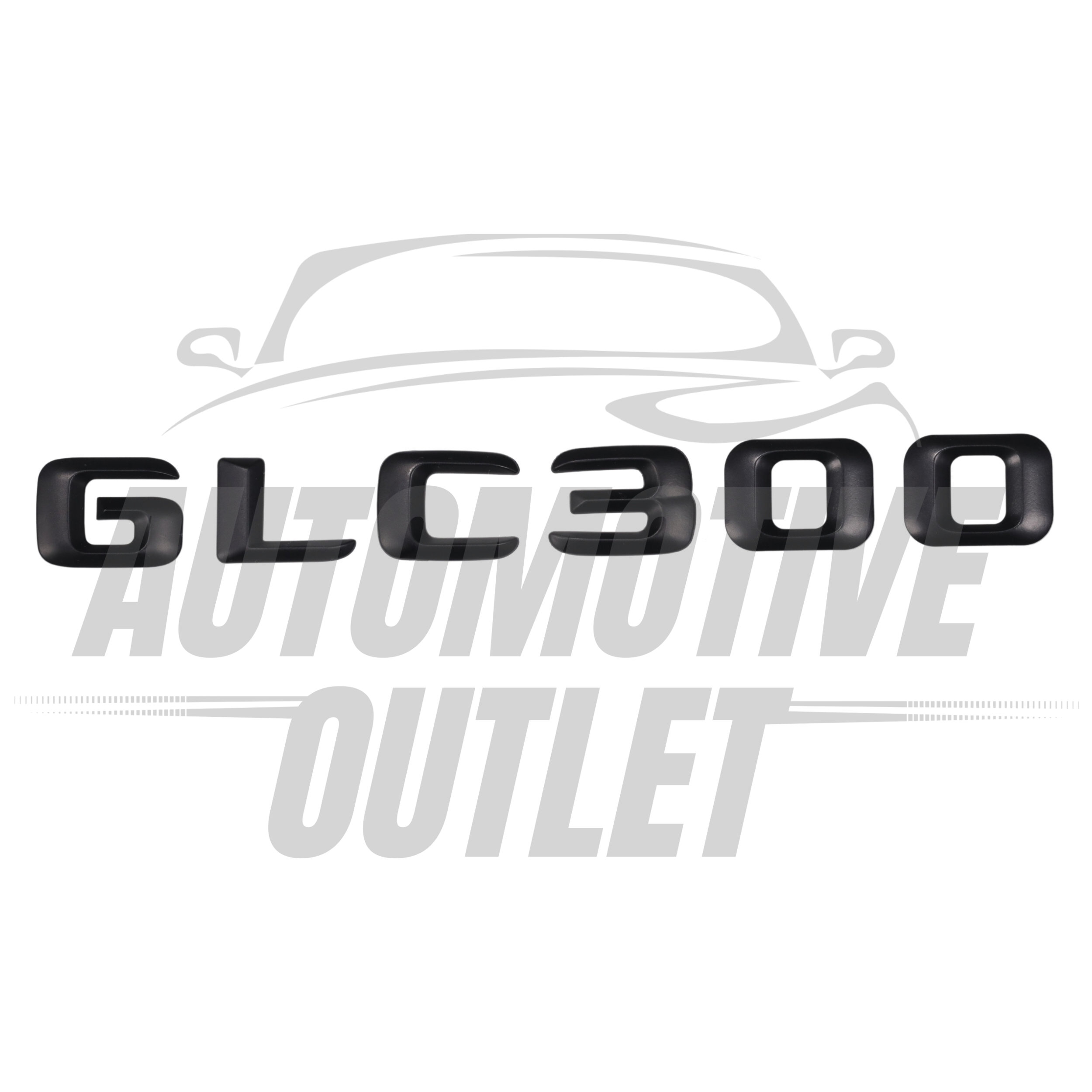 GLC300-MB Lettering Rear Boot Lid Trunk Badge Emblem For Mercedes-Benz GLC, Matt Black 2