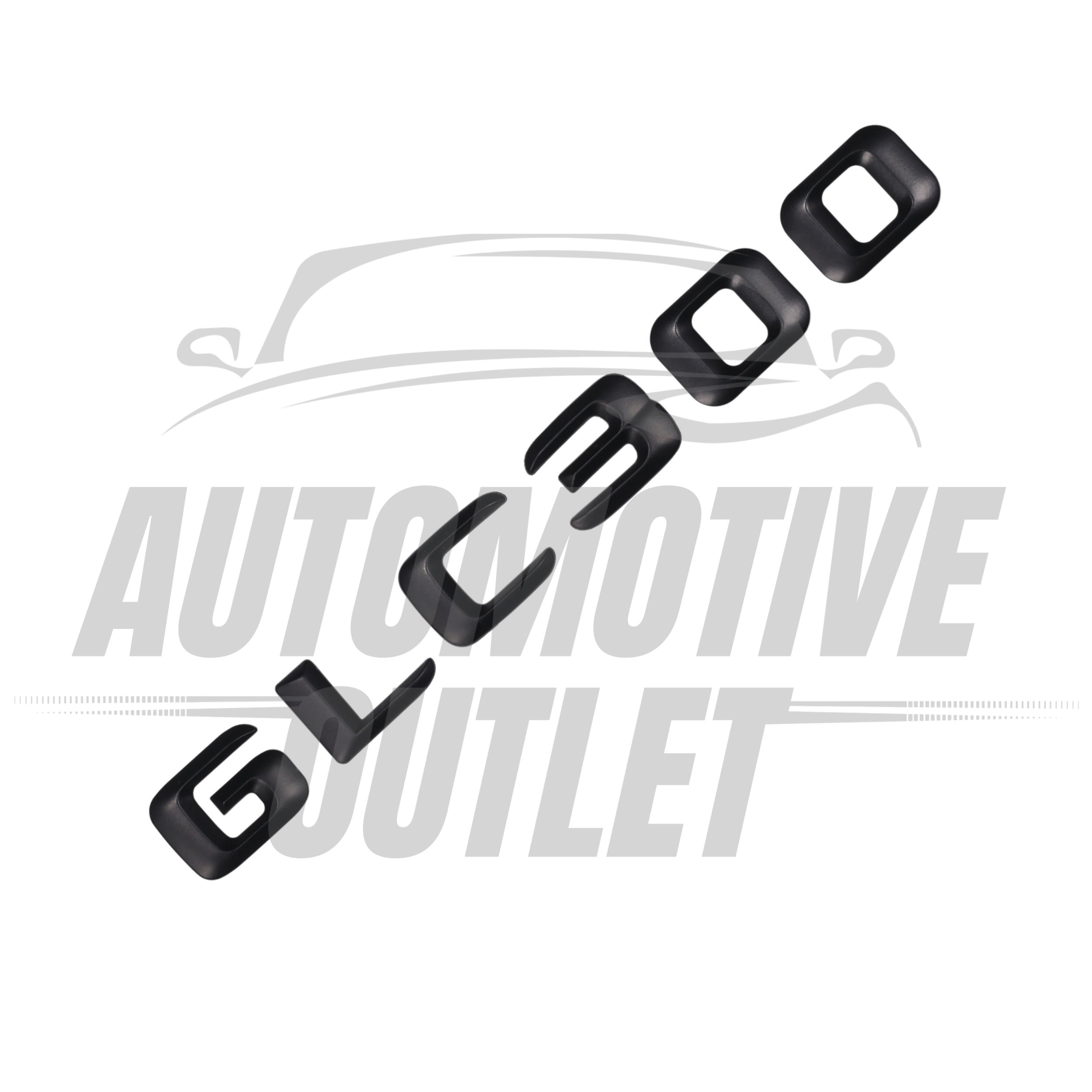 GLC300-MB Lettering Rear Boot Lid Trunk Badge Emblem For Mercedes-Benz GLC, Matt Black 3