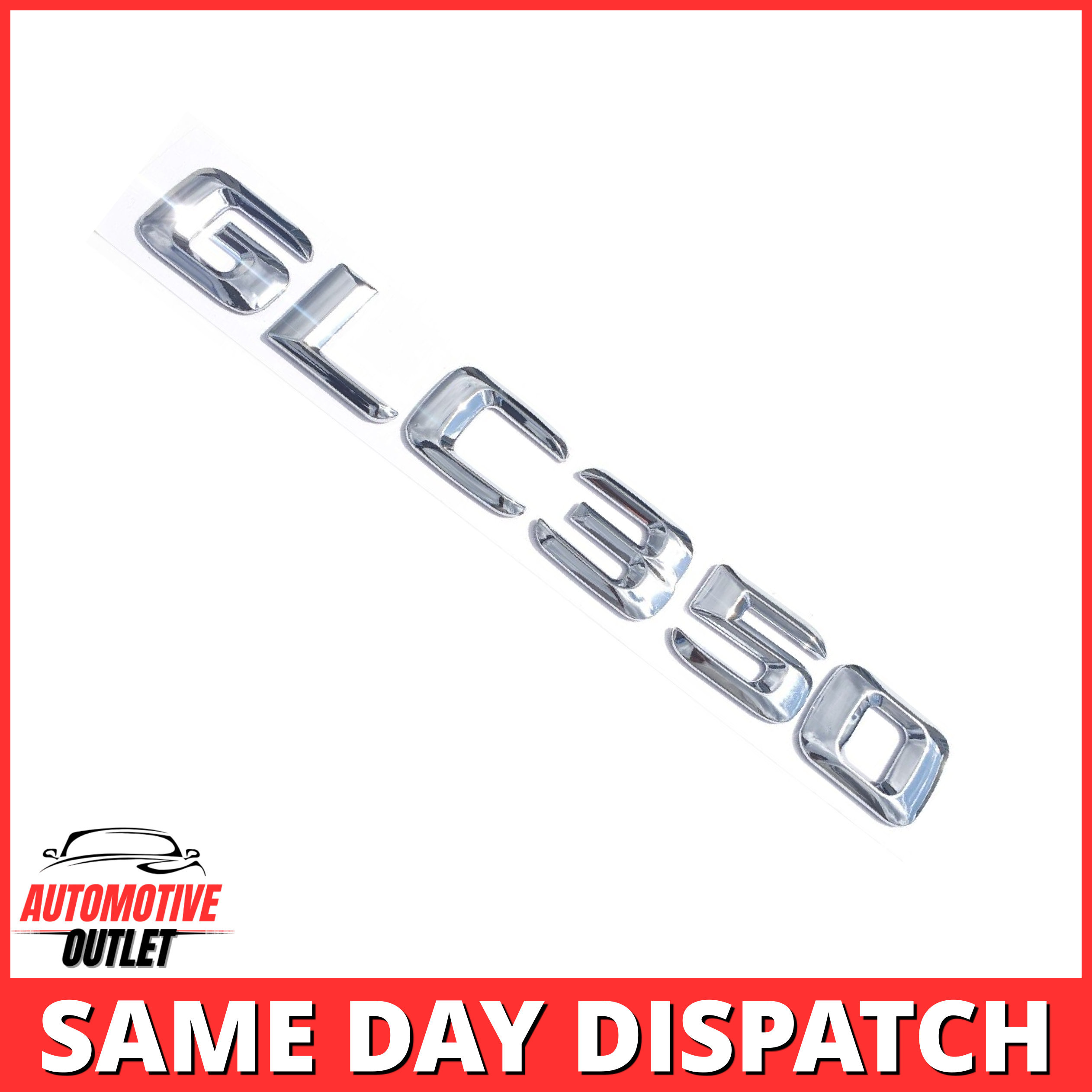 GLC350-CH Lettering Rear Boot Lid Trunk Badge Emblem For Mercedes-Benz GLC, Chrome