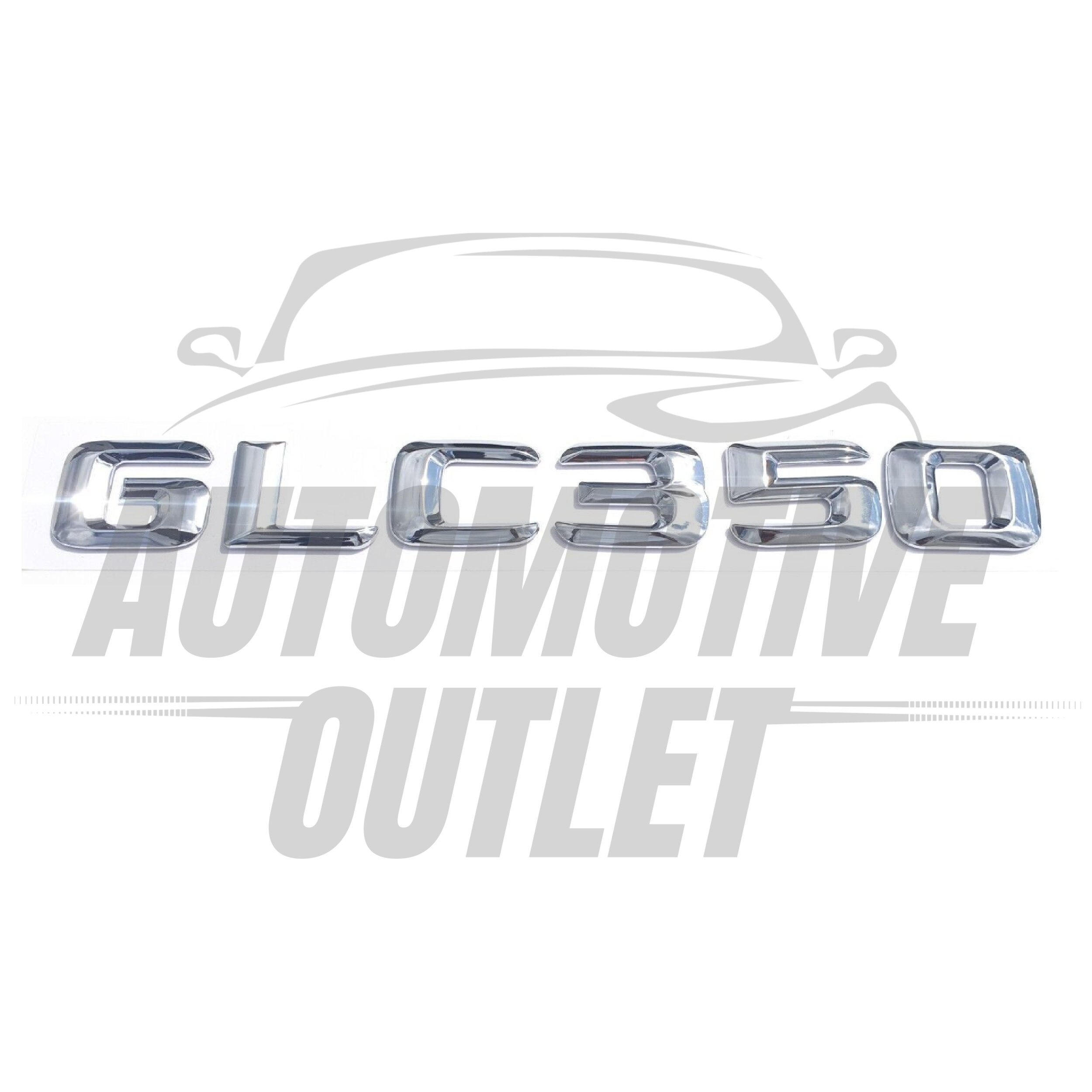 GLC350-CH Lettering Rear Boot Lid Trunk Badge Emblem For Mercedes-Benz GLC, Chrome 2