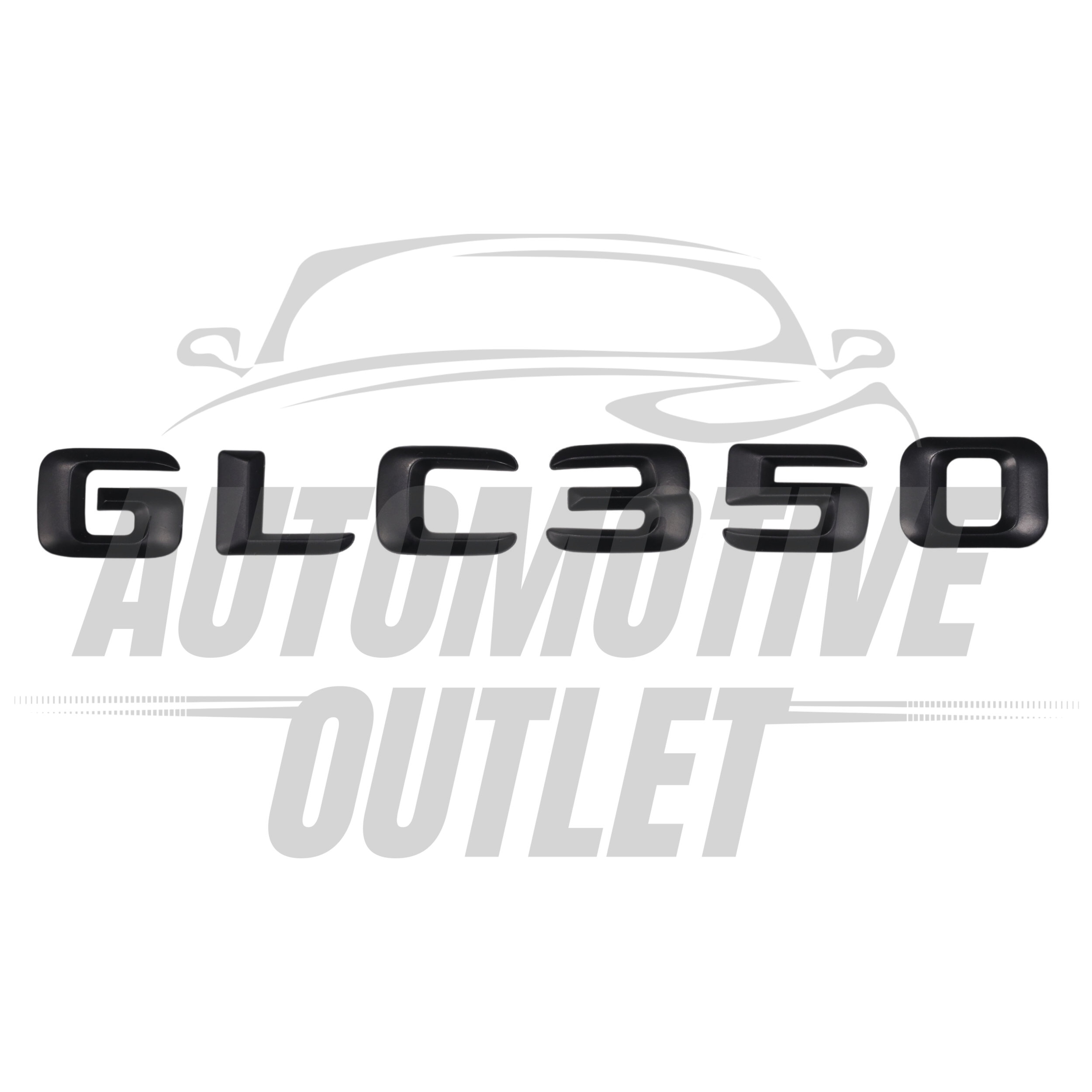 GLC350-MB Lettering Rear Boot Lid Trunk Badge Emblem For Mercedes-Benz GLC, Matt Black 2