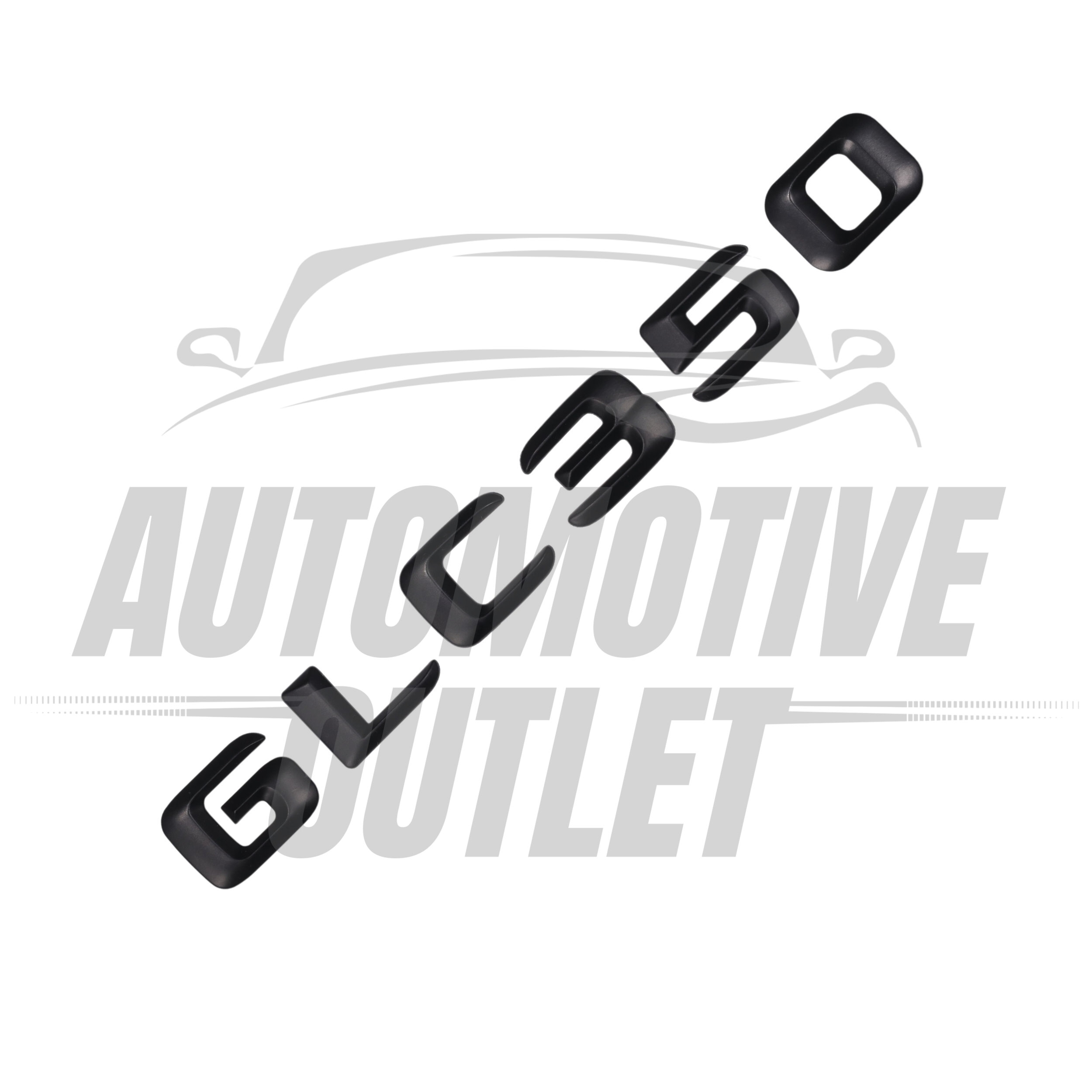 GLC350-MB Lettering Rear Boot Lid Trunk Badge Emblem For Mercedes-Benz GLC, Matt Black 3