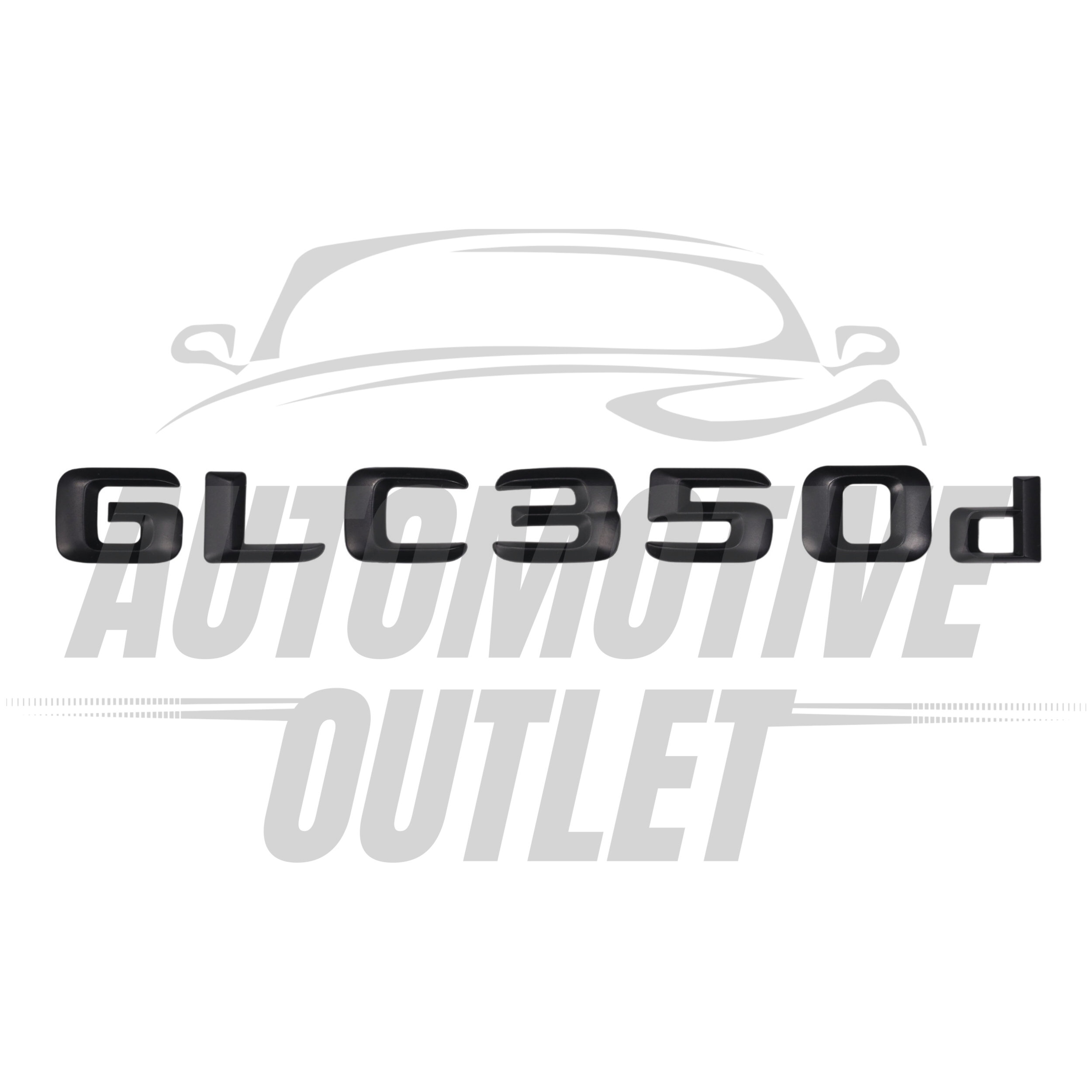 GLC350D-MB Lettering Rear Boot Lid Trunk Badge Emblem For Mercedes-Benz GLC, Matt Black 2
