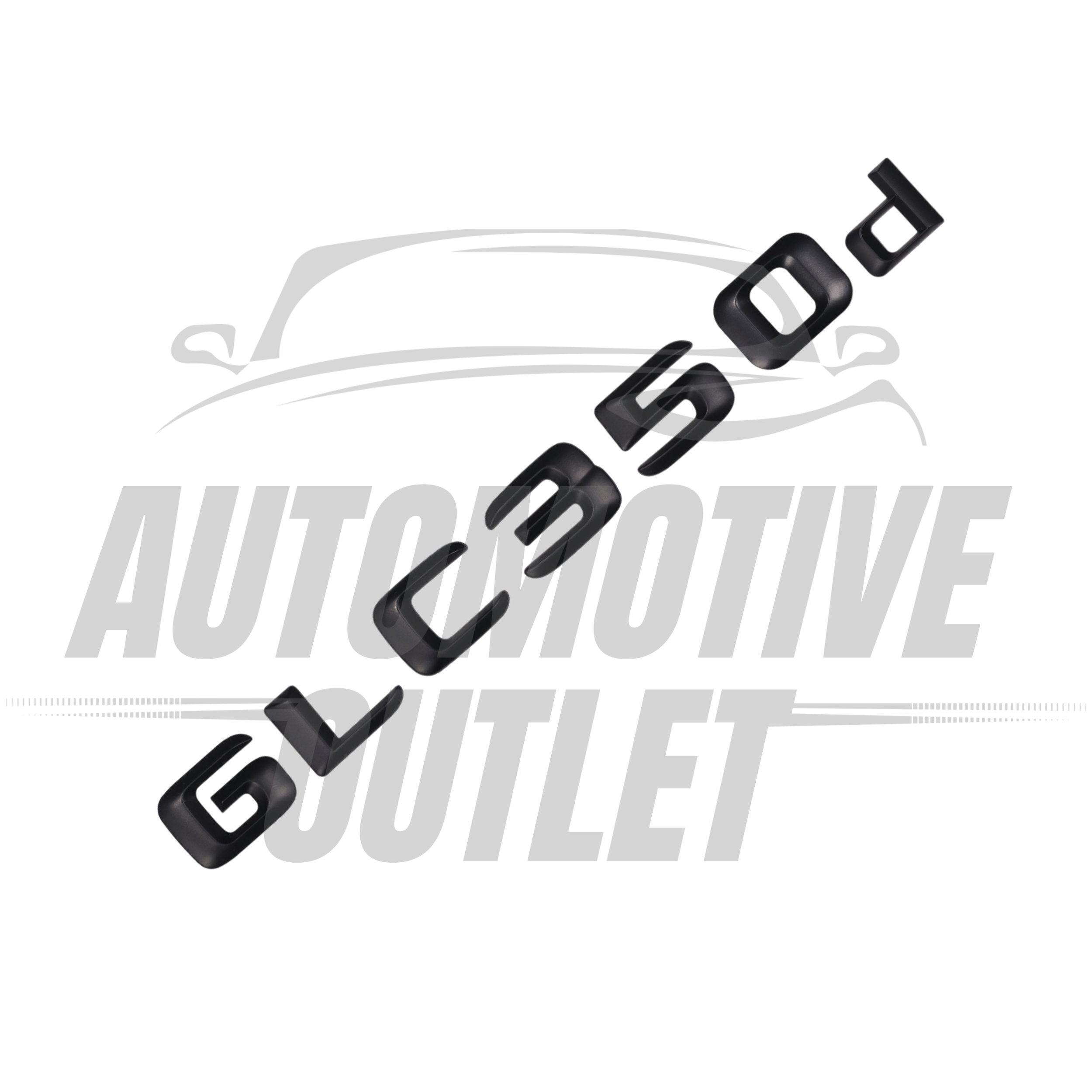 GLC350D-MB Lettering Rear Boot Lid Trunk Badge Emblem For Mercedes-Benz GLC, Matt Black 3