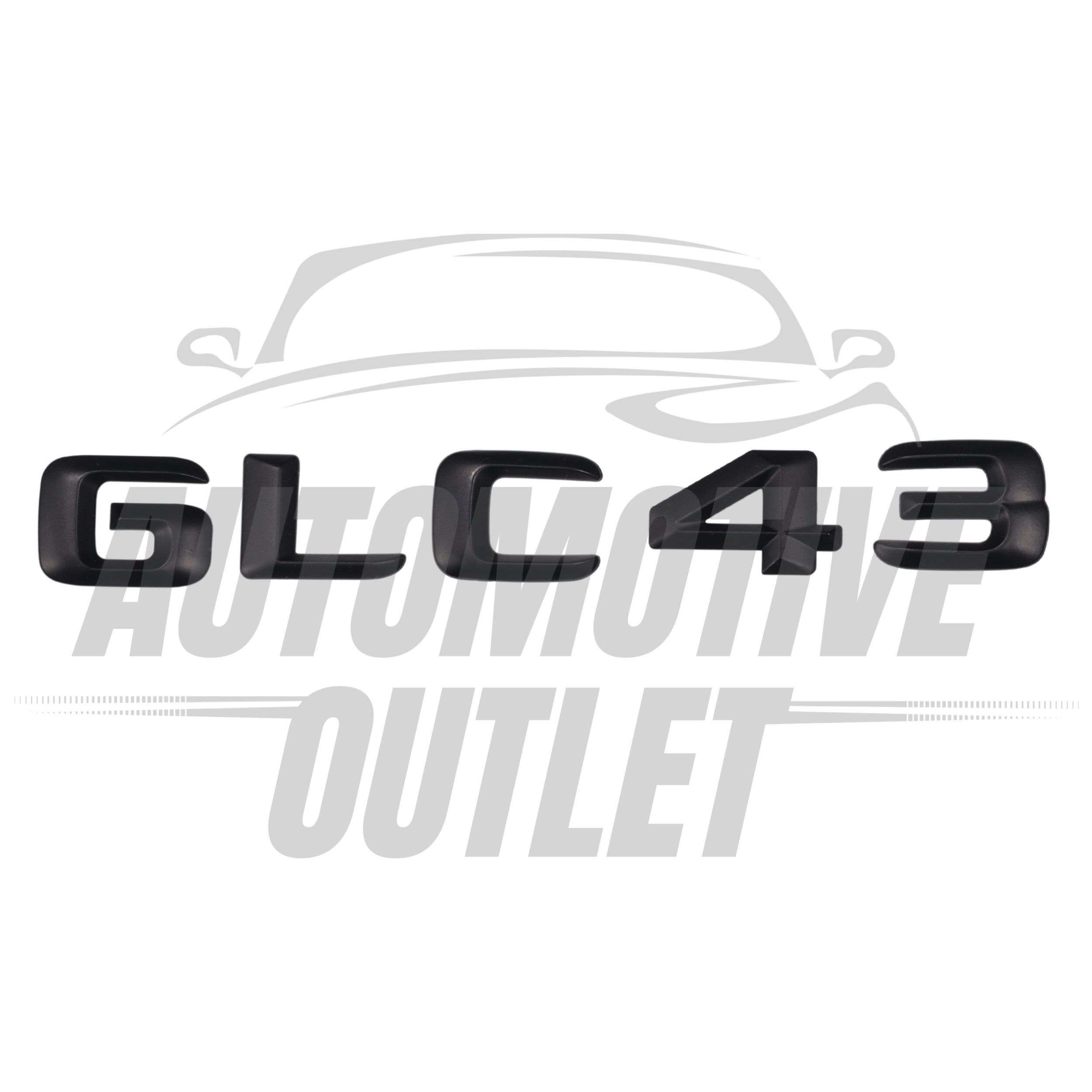 GLC43-MB Lettering Rear Boot Lid Trunk Badge Emblem For Mercedes-Benz GLC, Matt Black 2