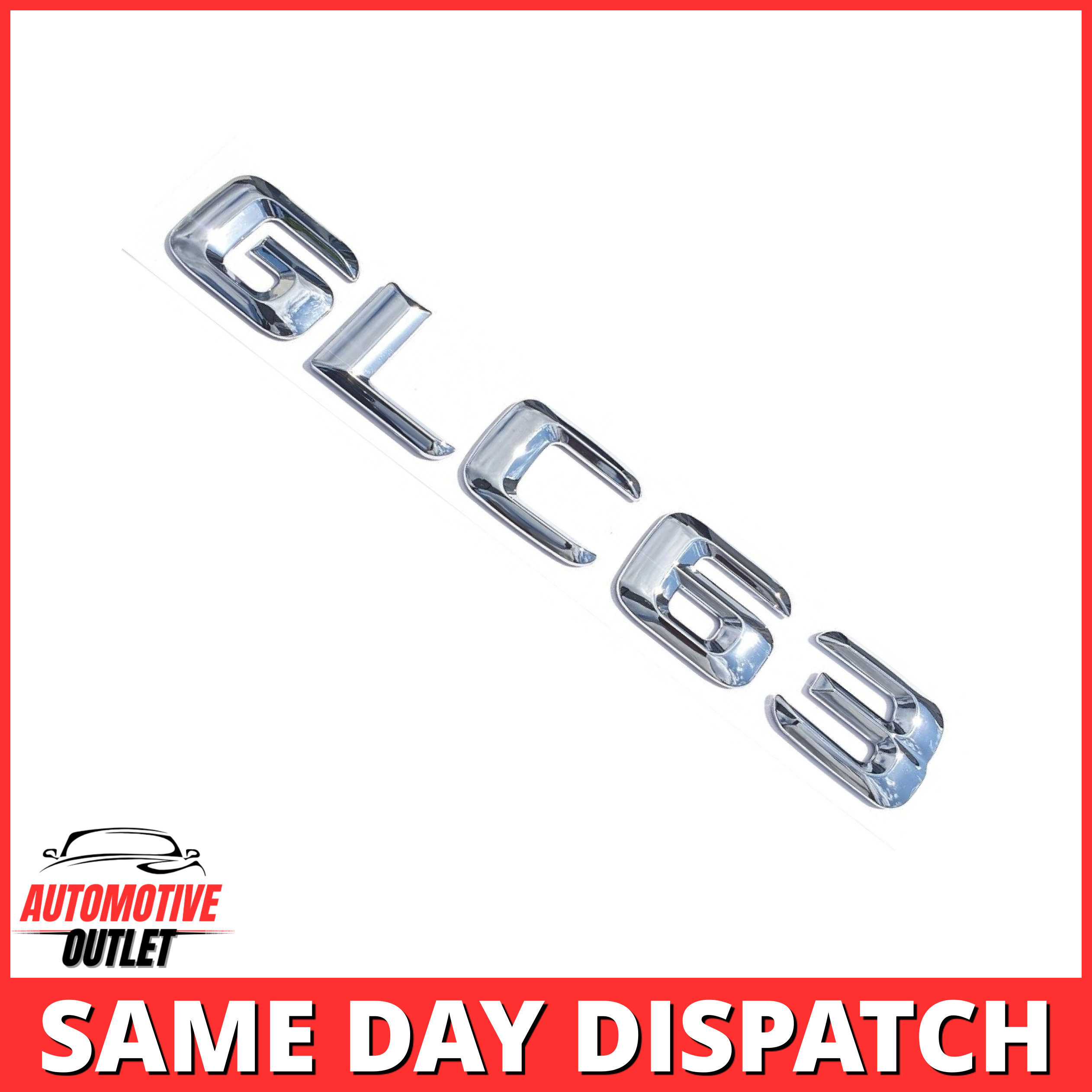 GLC63-CH Lettering Rear Boot Lid Trunk Badge Emblem For Mercedes-Benz GLC, Chrome