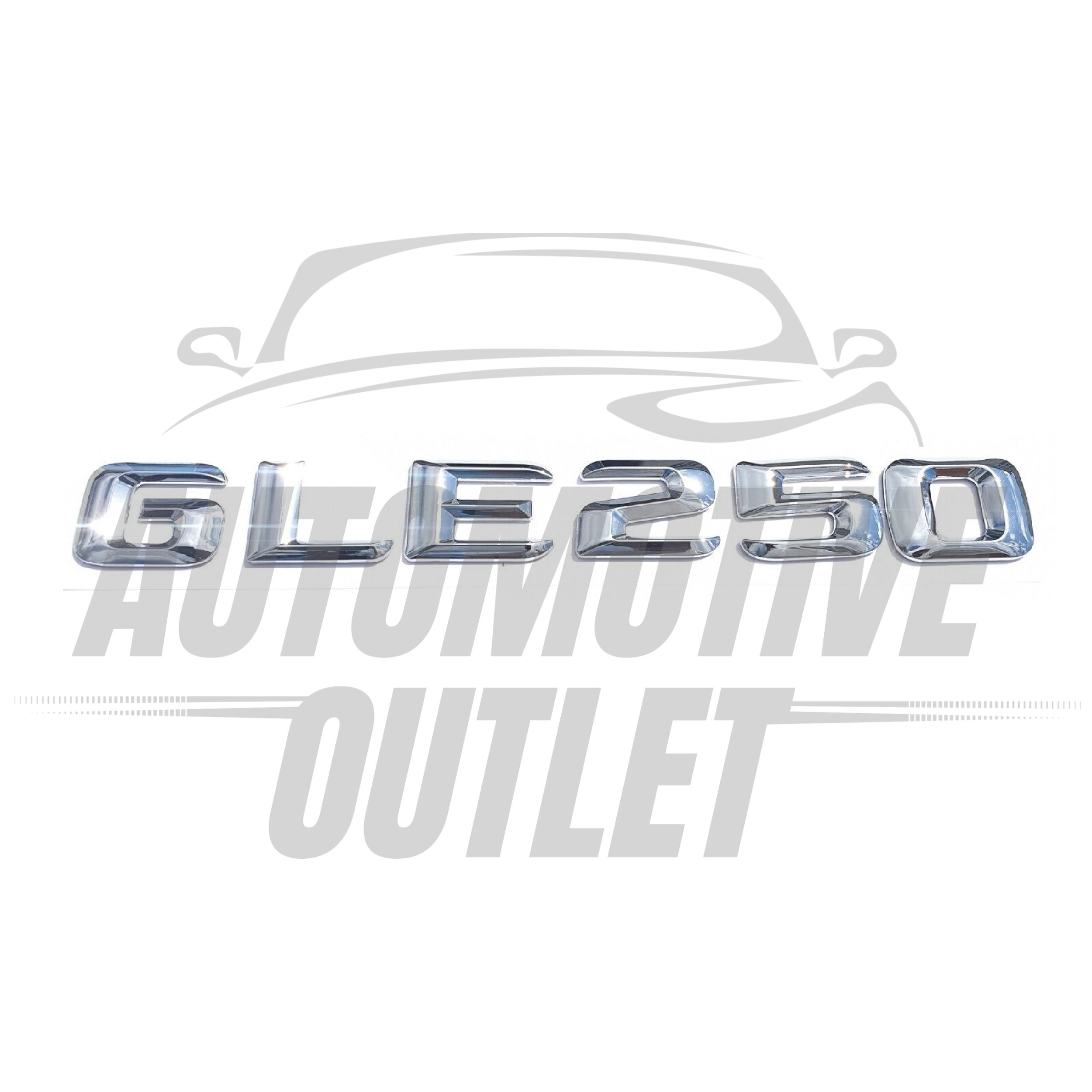 GLE250-CH Lettering Rear Boot Lid Trunk Badge Emblem For Mercedes-Benz GLE, Chrome 2