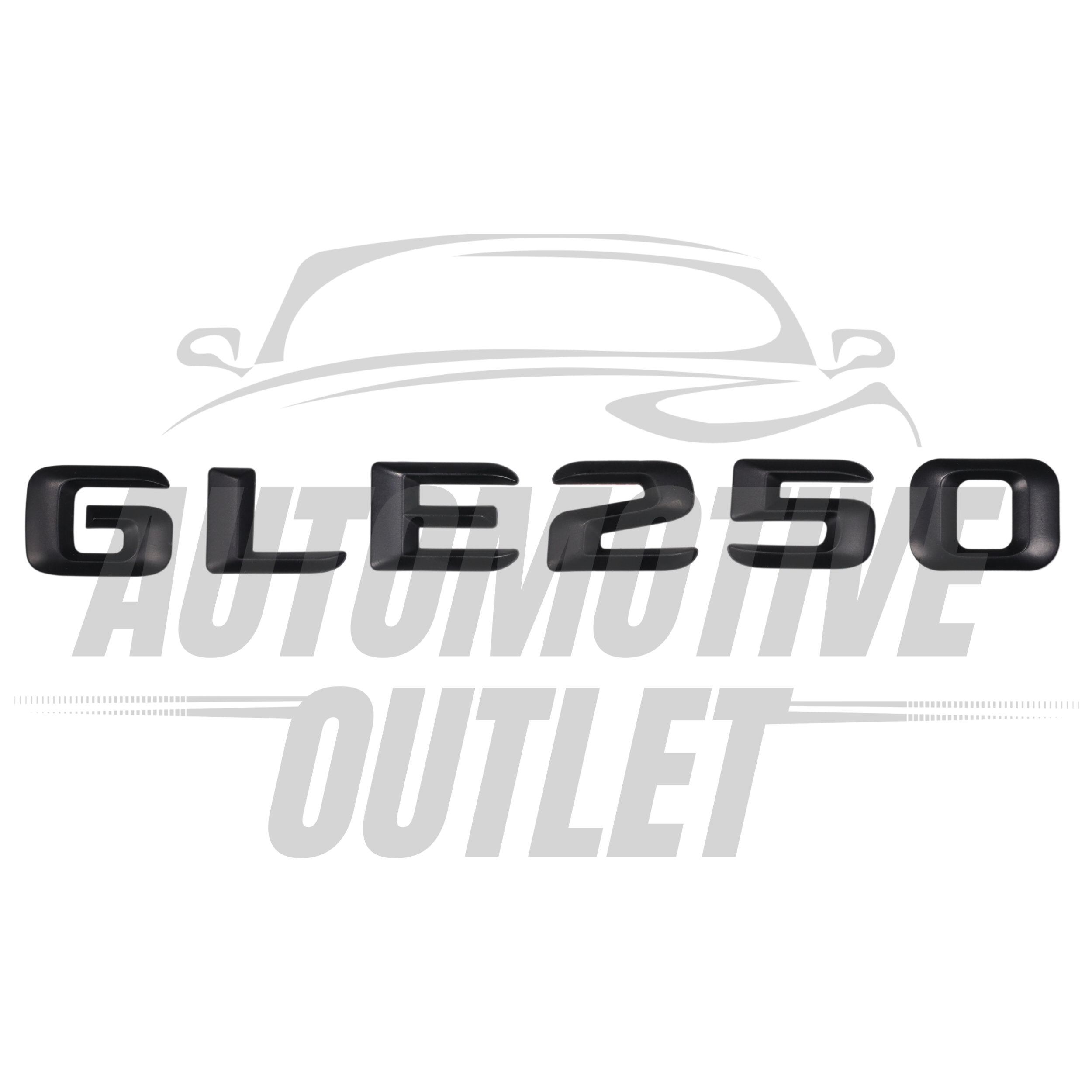 GLE250-MB Lettering Rear Boot Lid Trunk Badge Emblem For Mercedes-Benz GLE, Matt Black 2