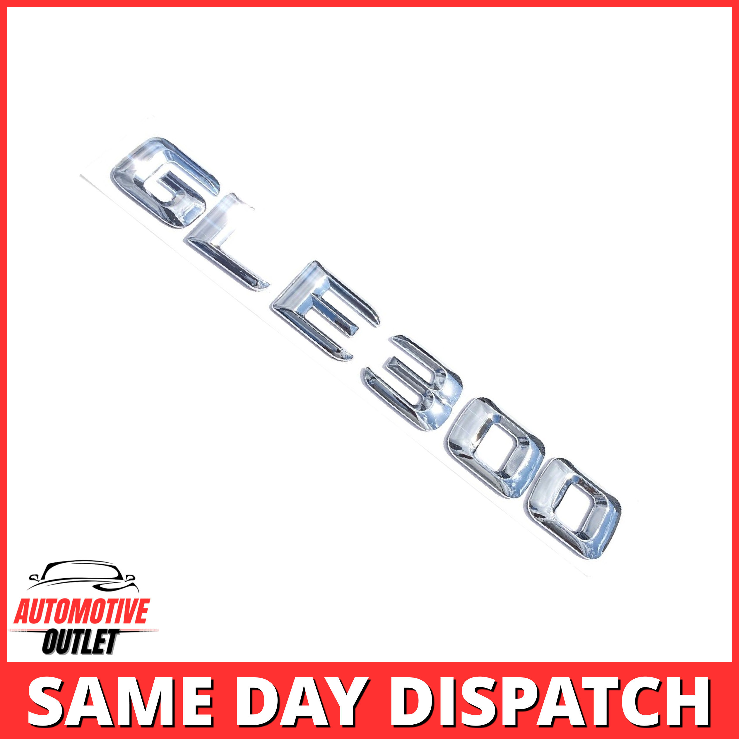 GLE300-CH Lettering Rear Boot Lid Trunk Badge Emblem For Mercedes-Benz GLE, Chrome
