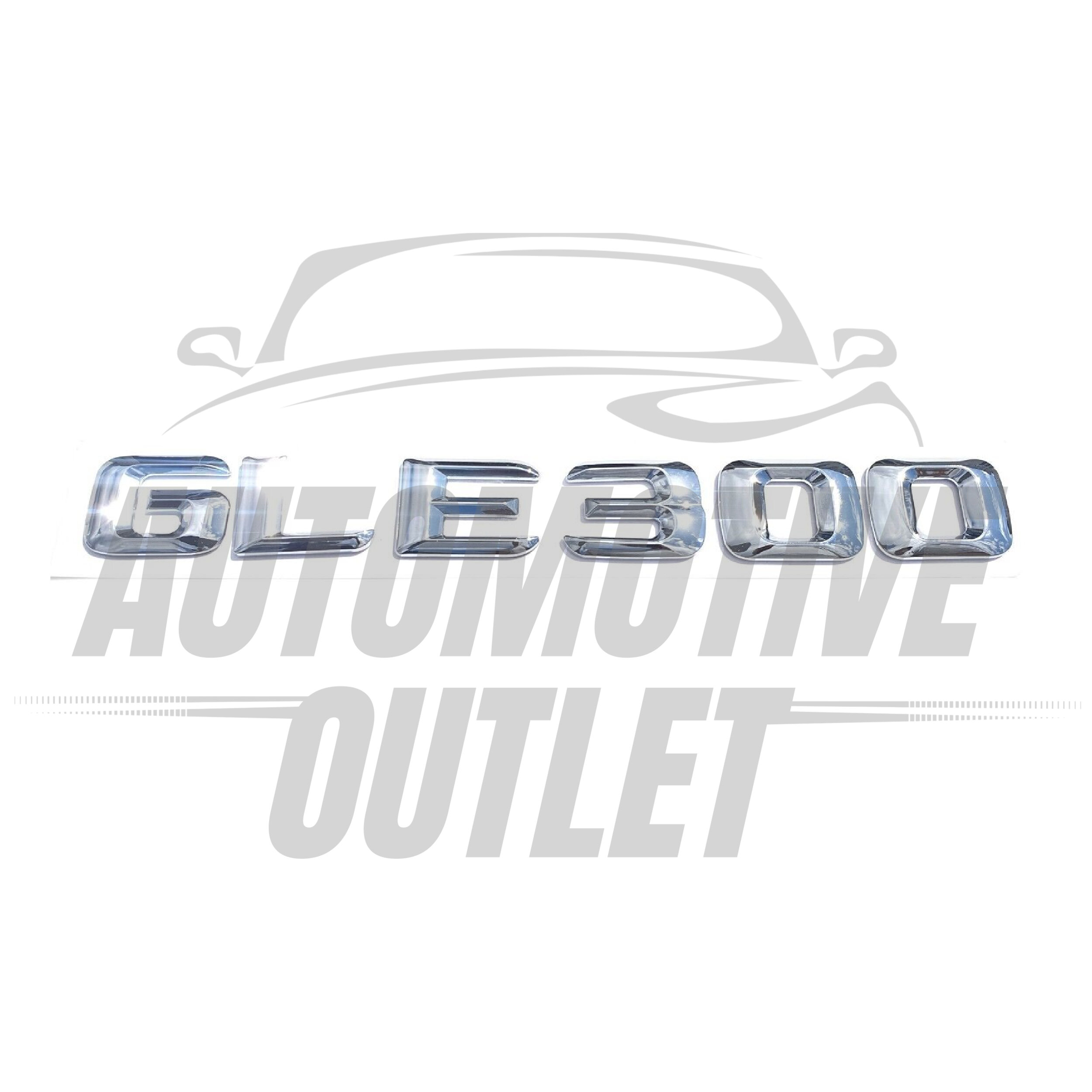 GLE300-CH Lettering Rear Boot Lid Trunk Badge Emblem For Mercedes-Benz GLE, Chrome 2