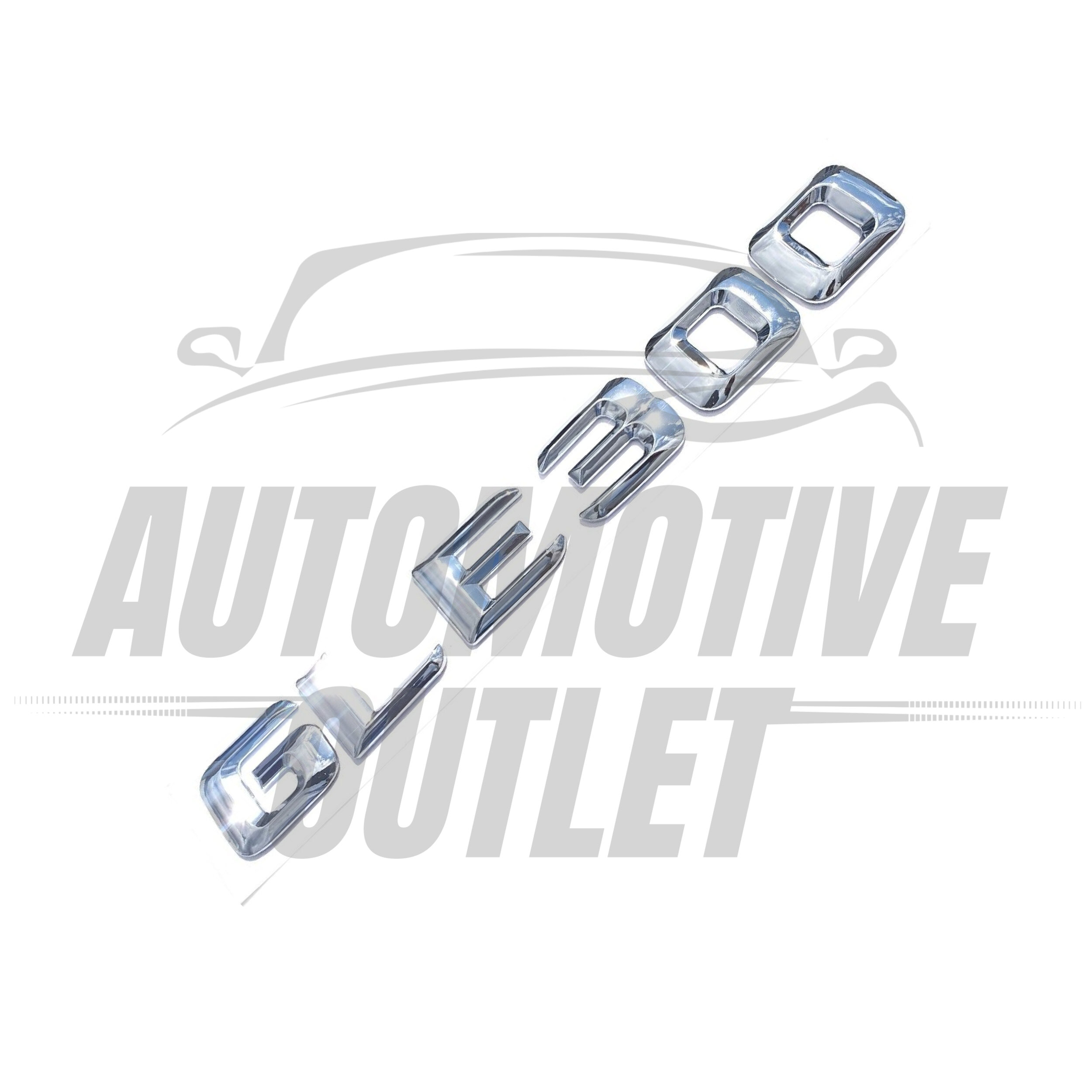 GLE300-CH Lettering Rear Boot Lid Trunk Badge Emblem For Mercedes-Benz GLE, Chrome 3