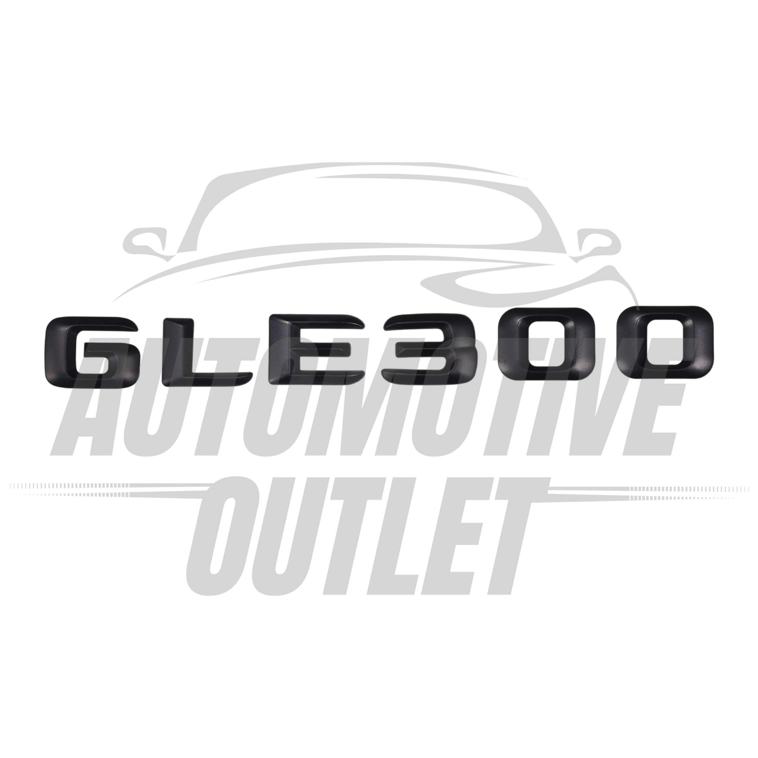 GLE300-MB Lettering Rear Boot Lid Trunk Badge Emblem For Mercedes-Benz GLE, Matt Black 2