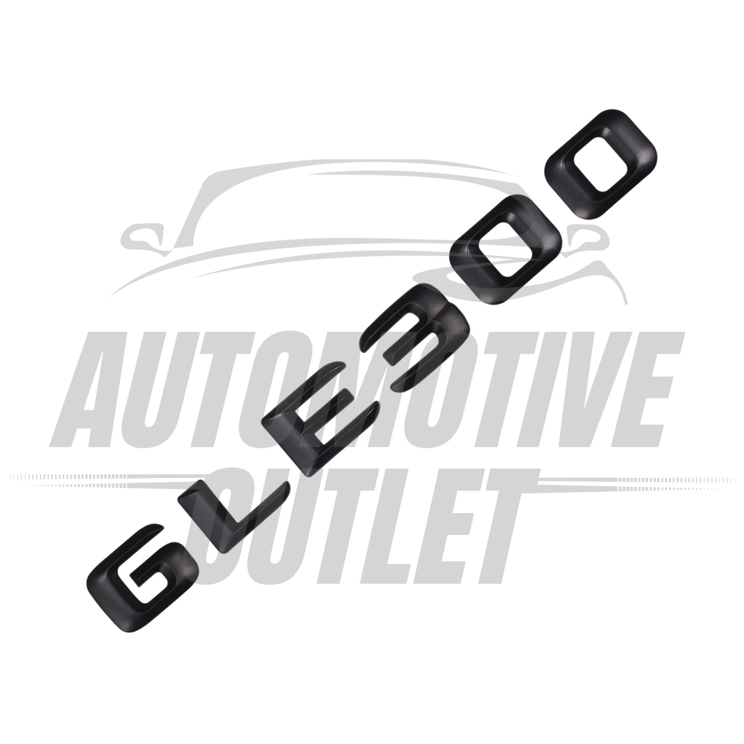 GLE300-MB Lettering Rear Boot Lid Trunk Badge Emblem For Mercedes-Benz GLE, Matt Black 3