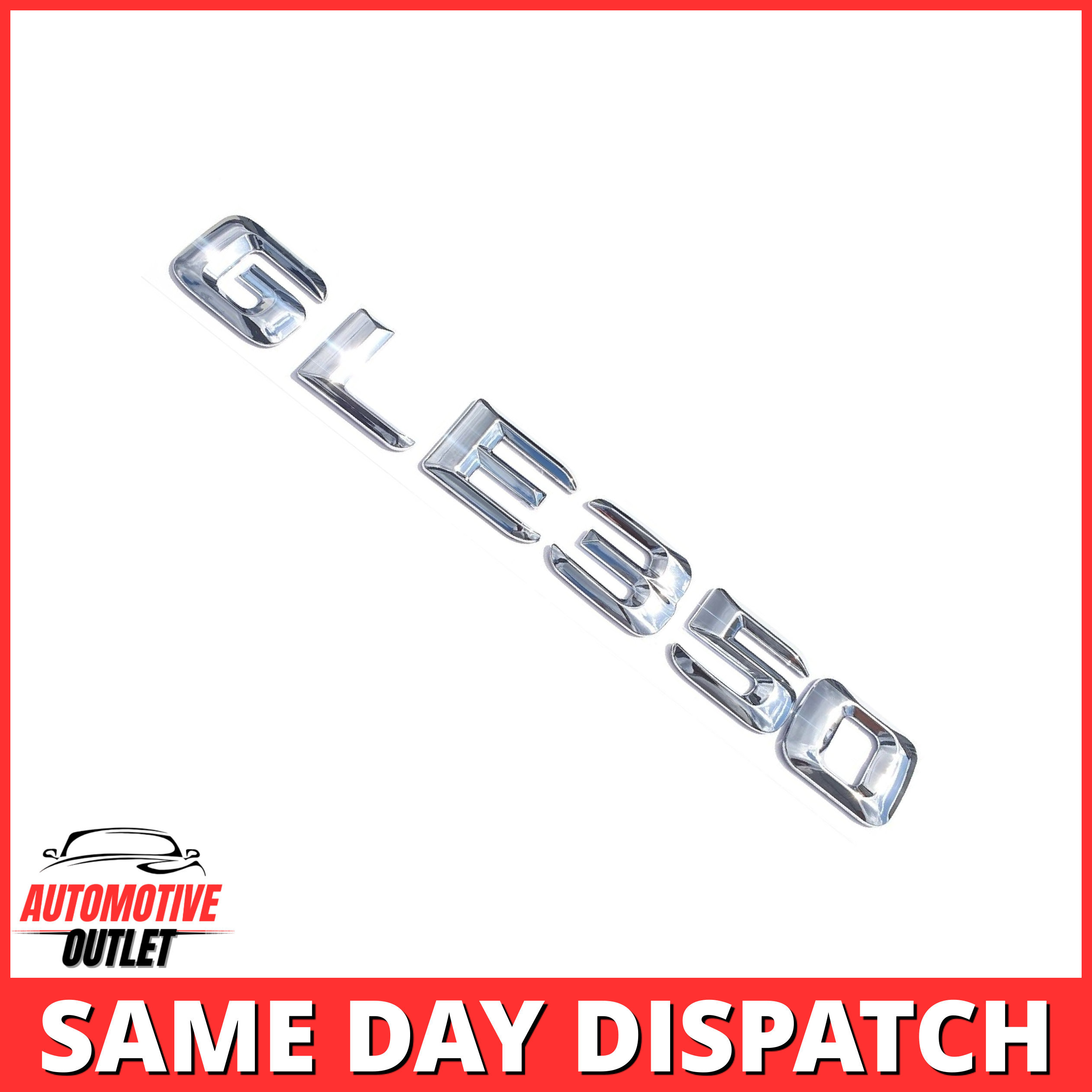 GLE350-CH Lettering Rear Boot Lid Trunk Badge Emblem For Mercedes-Benz GLE, Chrome