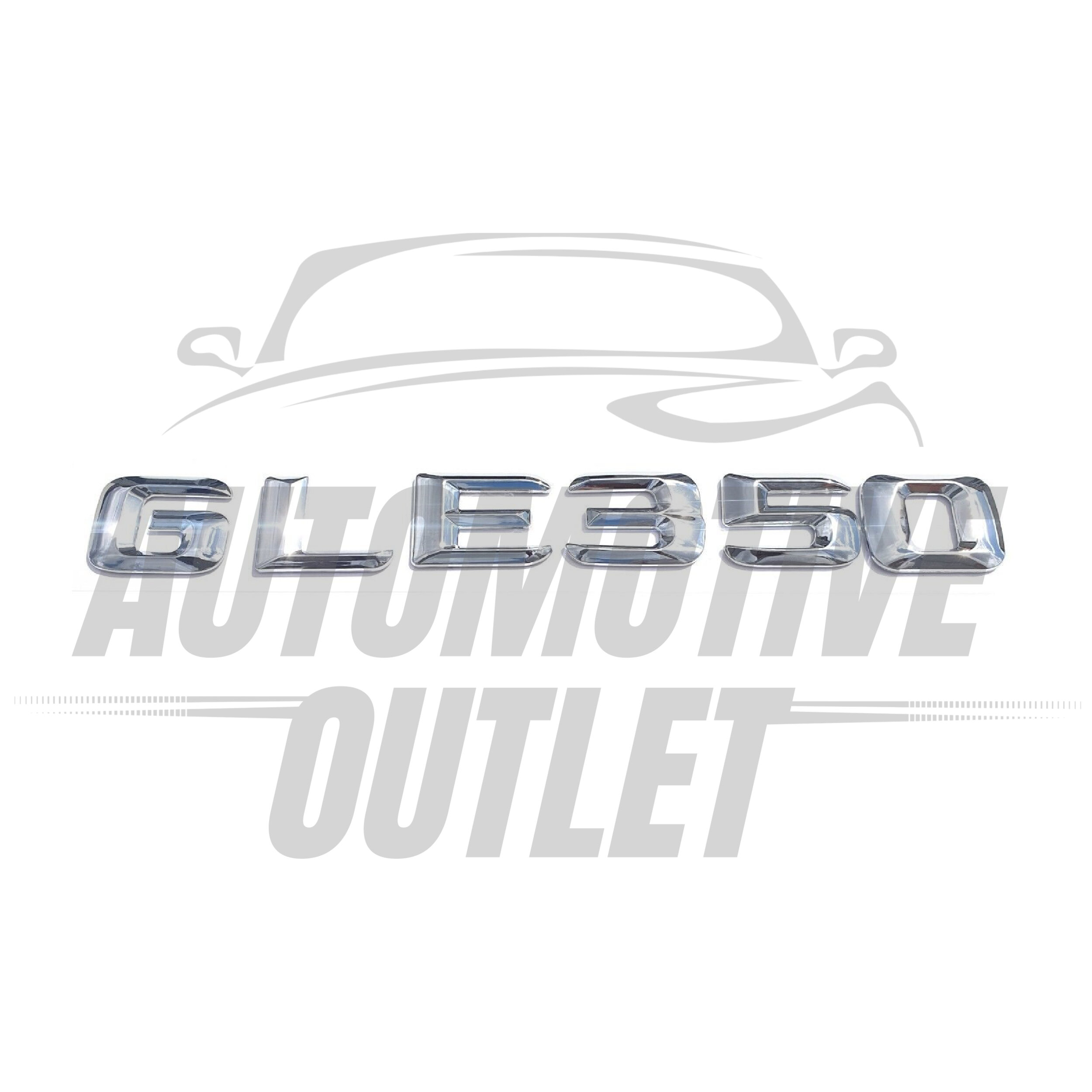 GLE350-CH Lettering Rear Boot Lid Trunk Badge Emblem For Mercedes-Benz GLE, Chrome 2