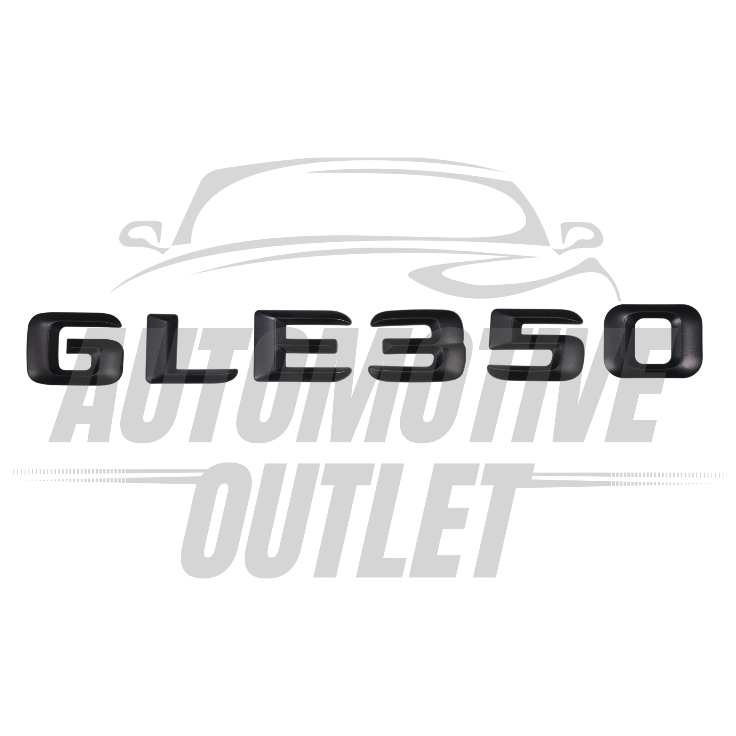 GLE350-MB Lettering Rear Boot Lid Trunk Badge Emblem For Mercedes-Benz GLE, Matt Black 2