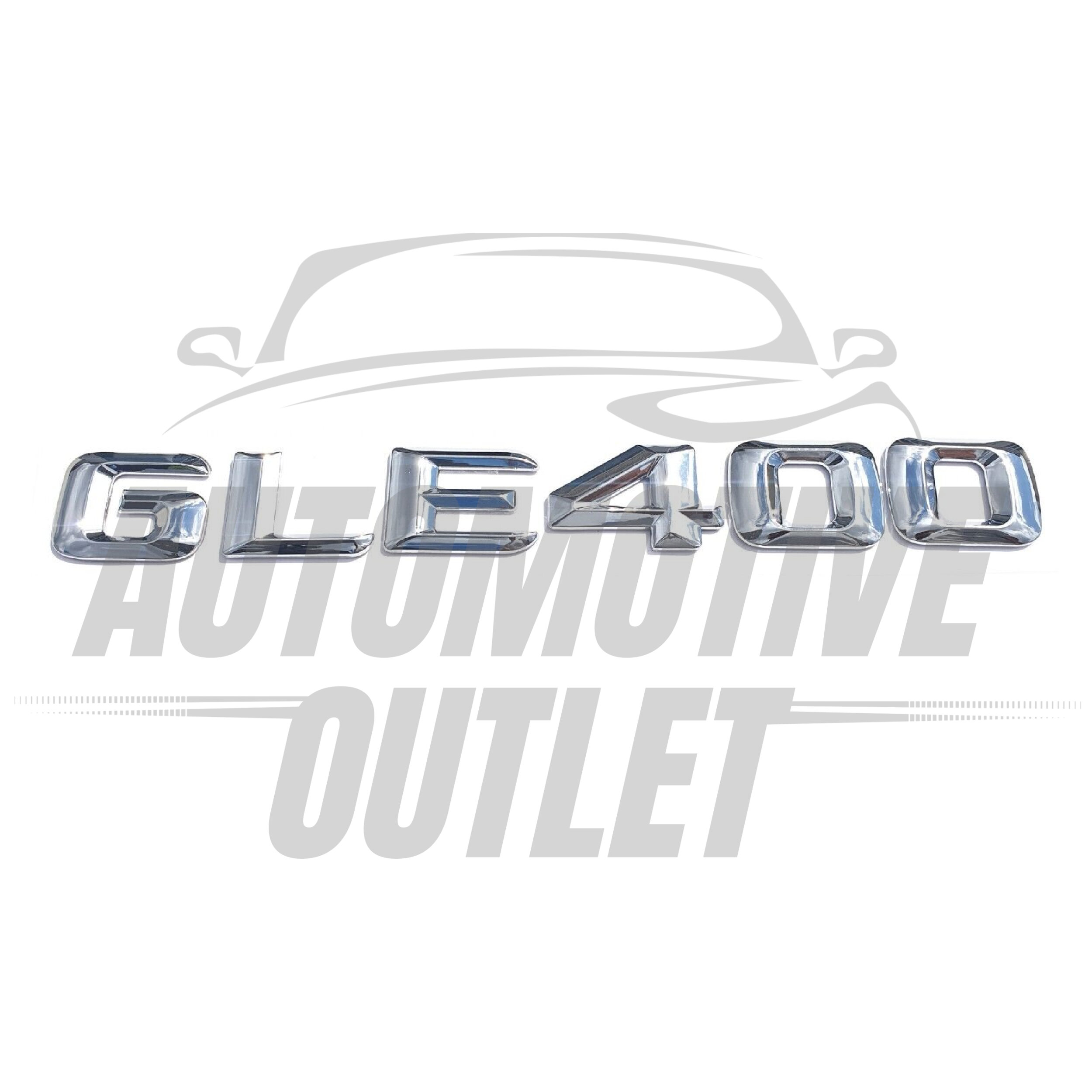 GLE400-CH Lettering Rear Boot Lid Trunk Badge Emblem For Mercedes-Benz GLE, Chrome 2