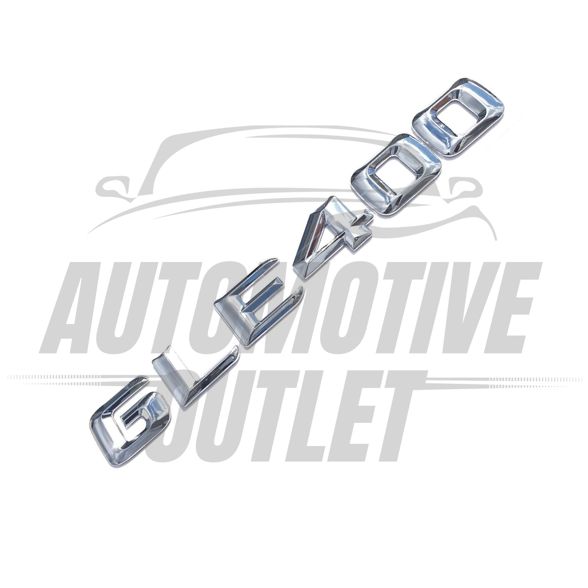 GLE400-CH Lettering Rear Boot Lid Trunk Badge Emblem For Mercedes-Benz GLE, Chrome 3