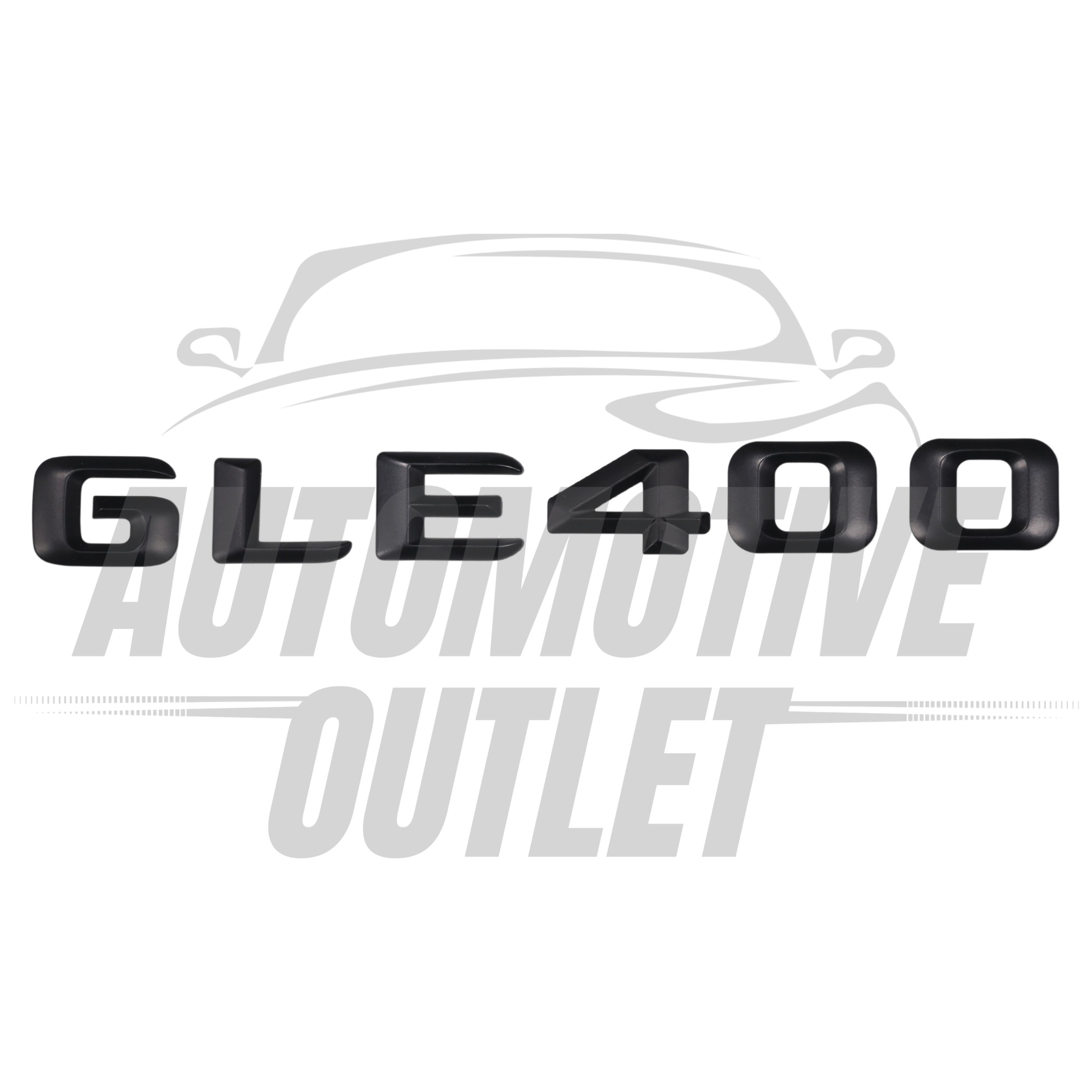 GLE400-MB Lettering Rear Boot Lid Trunk Badge Emblem For Mercedes-Benz GLE, Matt Black 2