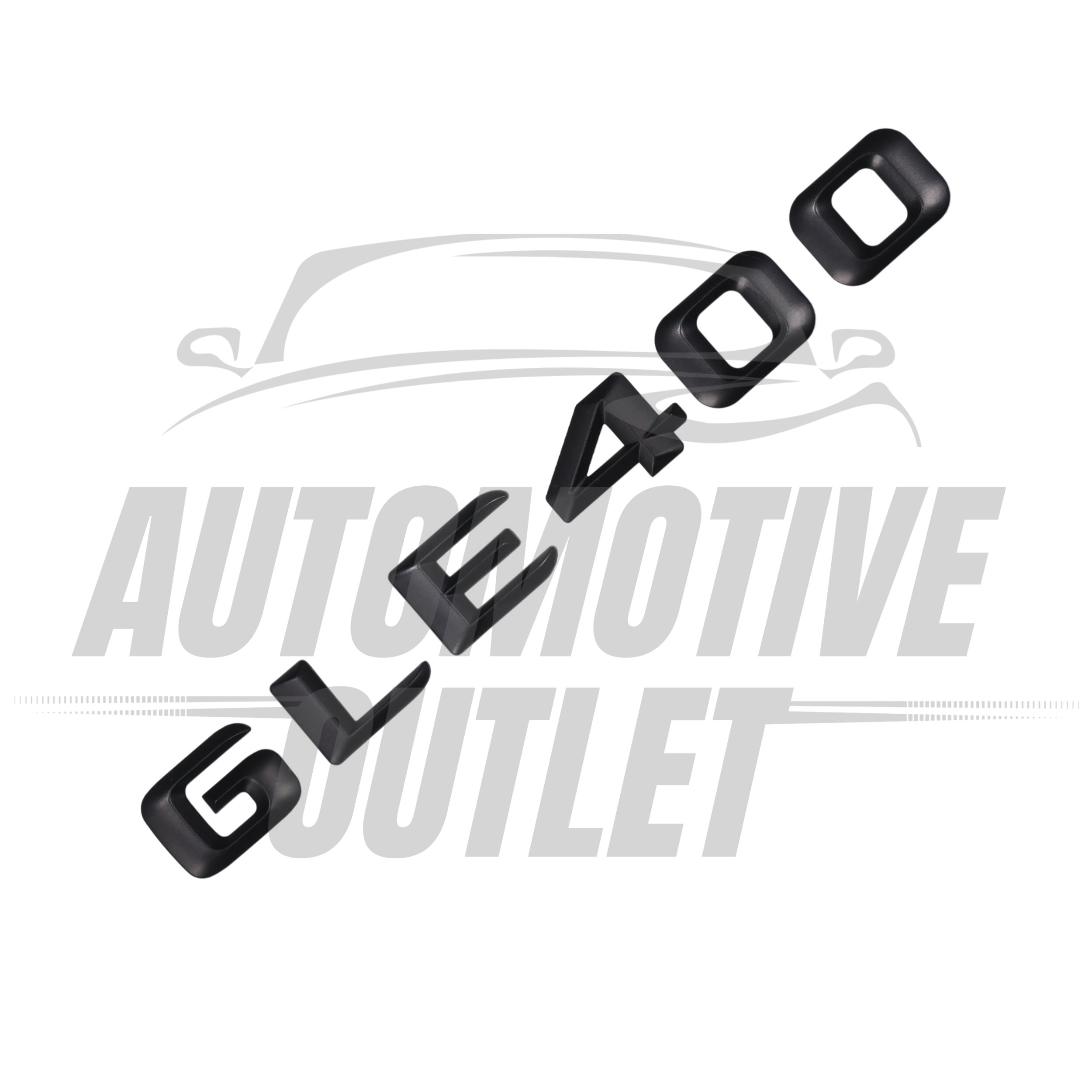 GLE400-MB Lettering Rear Boot Lid Trunk Badge Emblem For Mercedes-Benz GLE, Matt Black 3