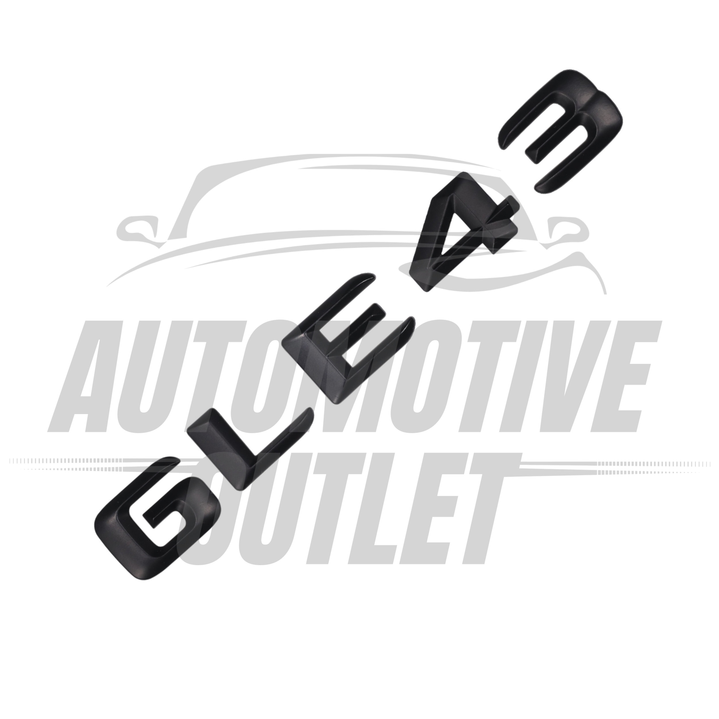 GLE43-MB Lettering Rear Boot Lid Trunk Badge Emblem For Mercedes-Benz GLE, Matt Black 3