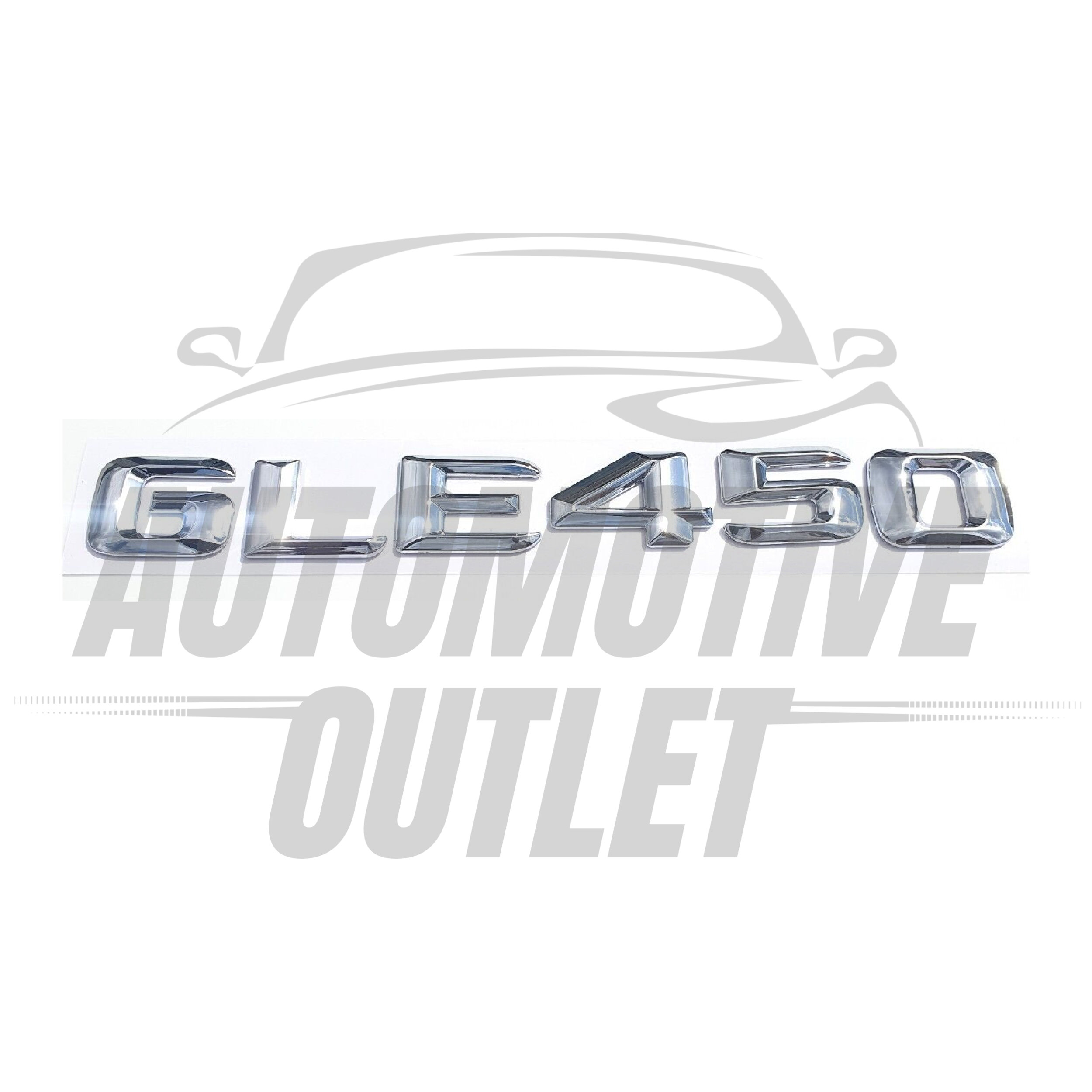 GLE450-CH Lettering Rear Boot Lid Trunk Badge Emblem For Mercedes-Benz GLE, Chrome 2