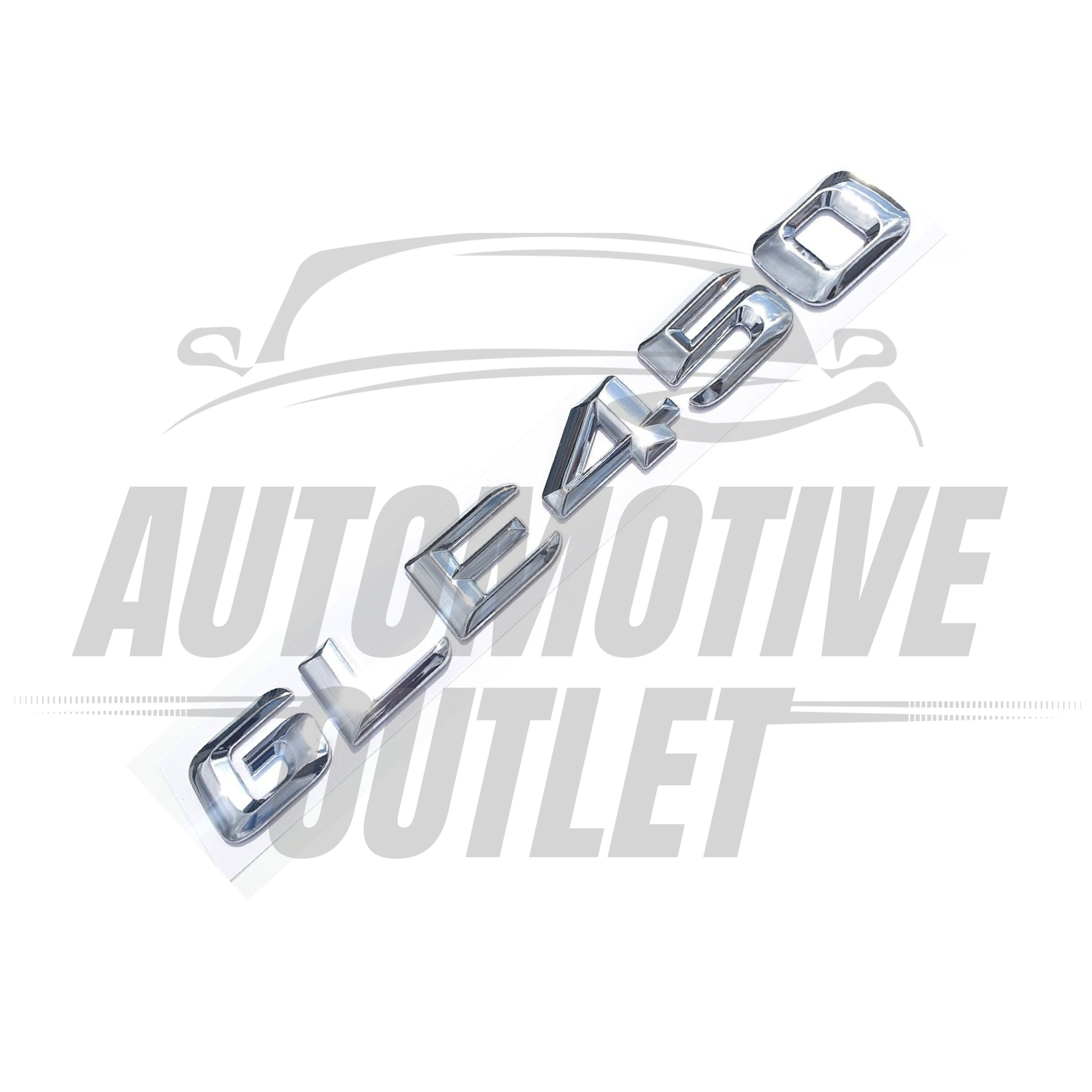 GLE450-CH Lettering Rear Boot Lid Trunk Badge Emblem For Mercedes-Benz GLE, Chrome 3