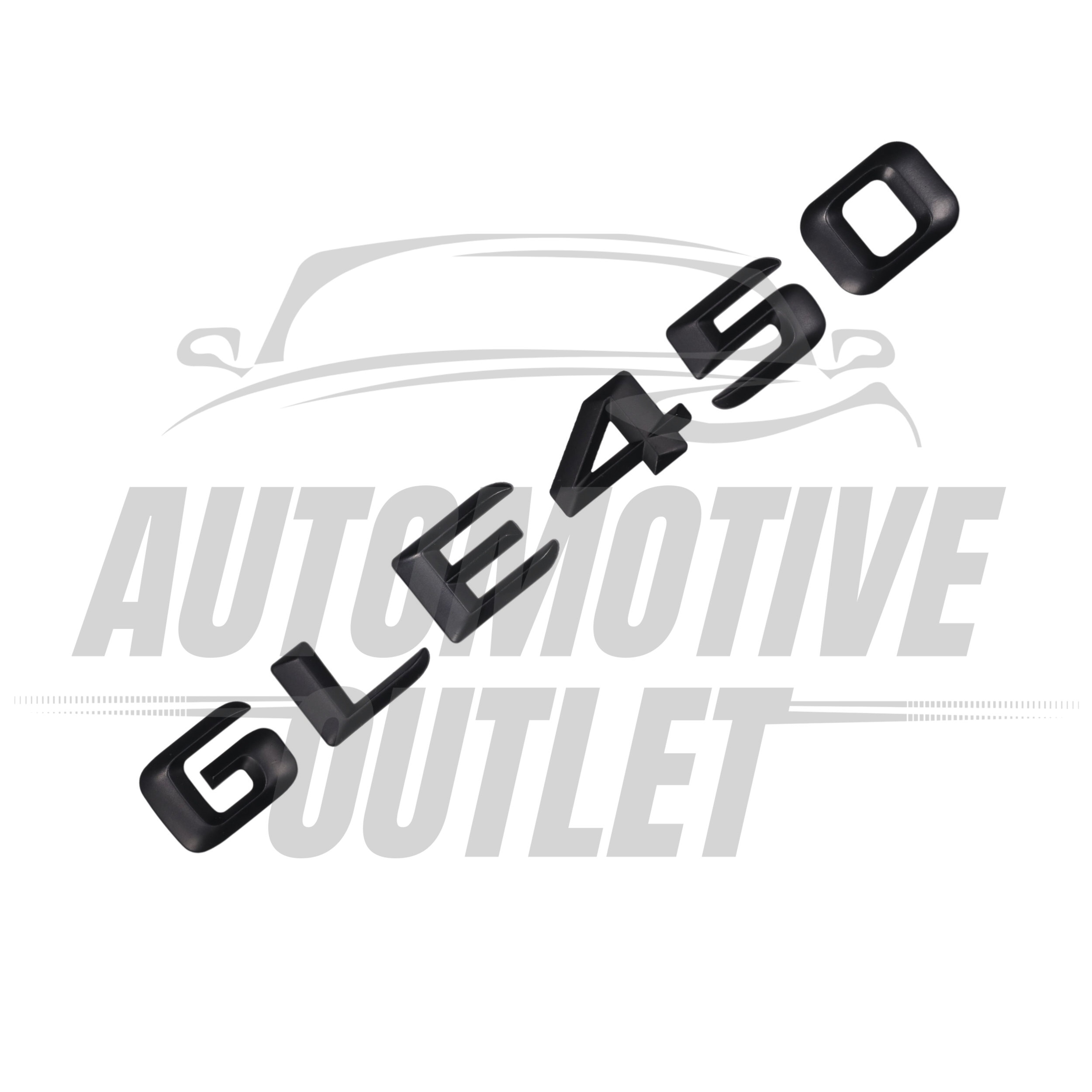 GLE450-MB Lettering Rear Boot Lid Trunk Badge Emblem For Mercedes-Benz GLE, Matt Black 3