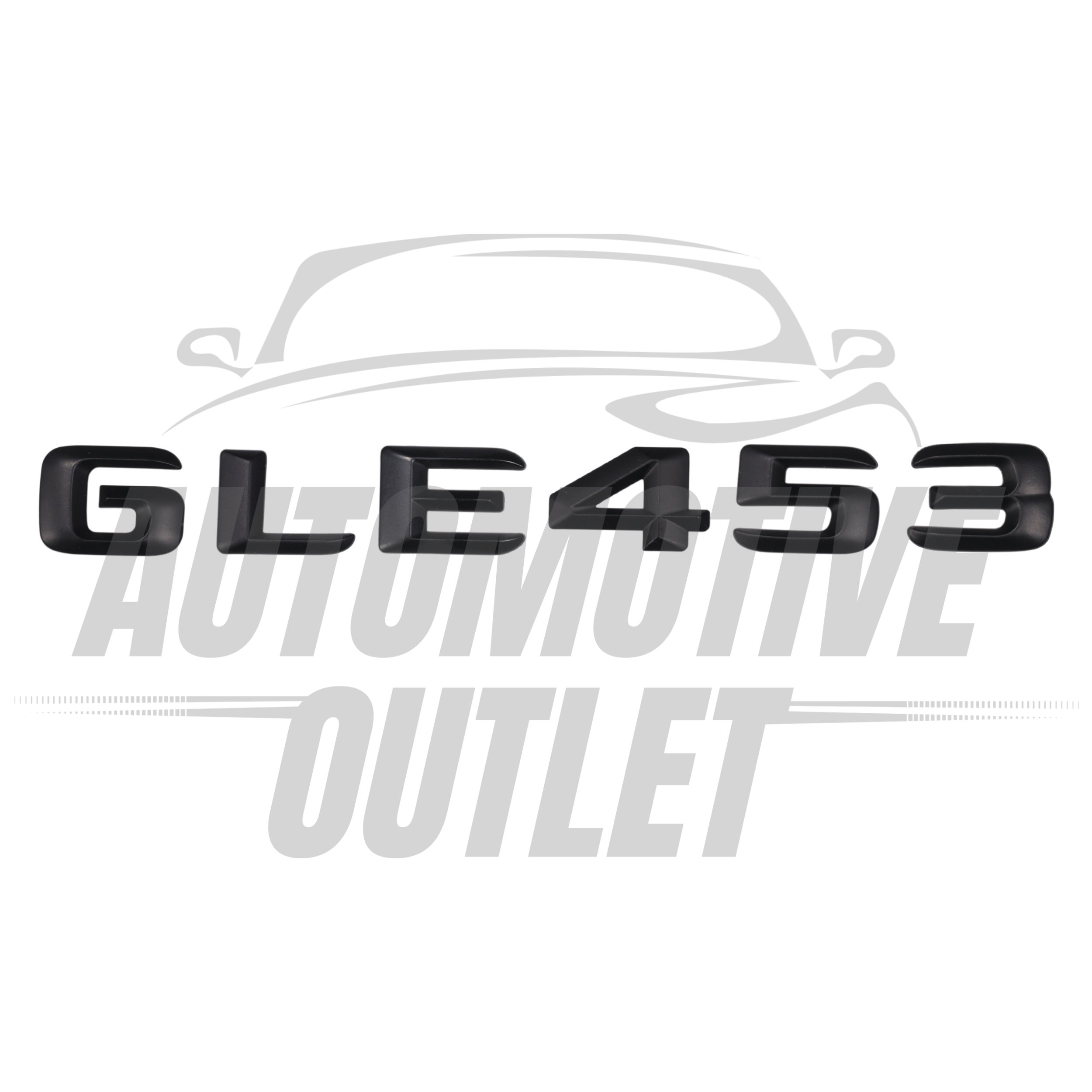 GLE453-MB Lettering Rear Boot Lid Trunk Badge Emblem For Mercedes-Benz GLE, Matt Black 2