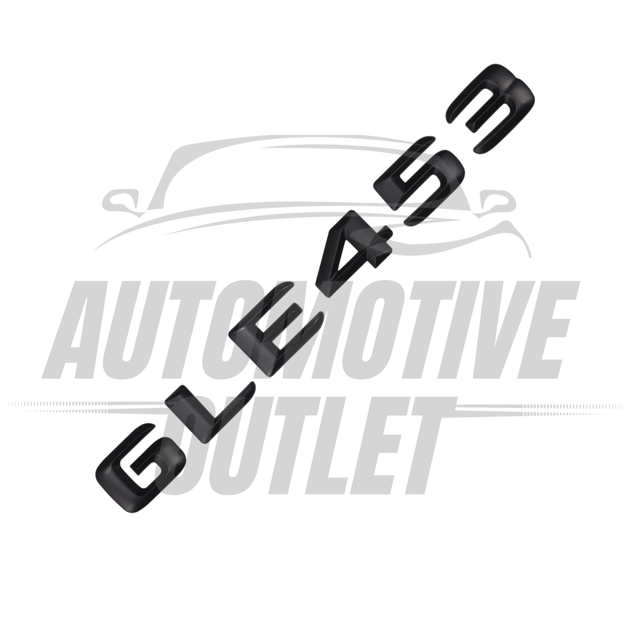 GLE453-MB Lettering Rear Boot Lid Trunk Badge Emblem For Mercedes-Benz GLE, Matt Black 3
