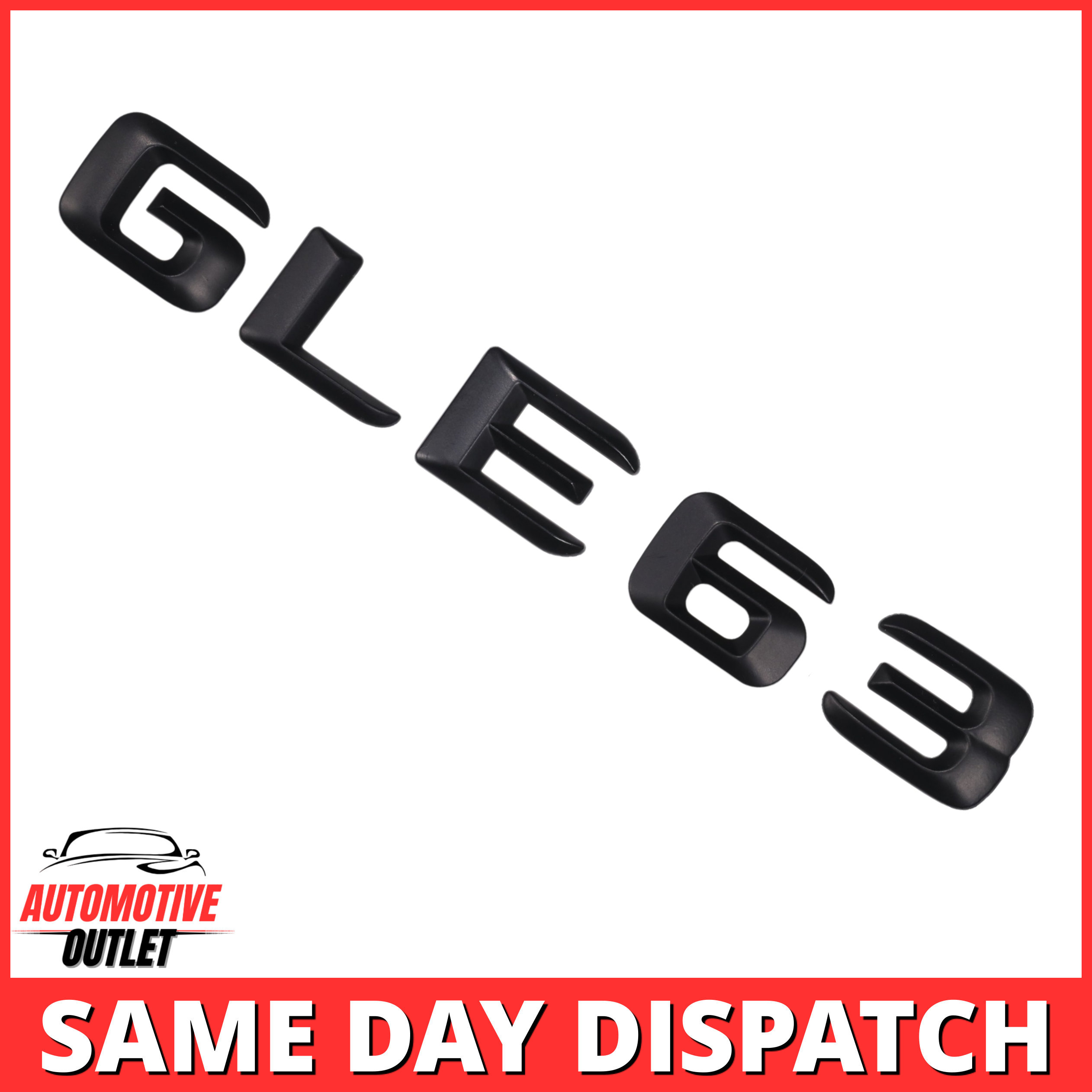 GLE63-MB Lettering Rear Boot Lid Trunk Badge Emblem For Mercedes-Benz GLE, Matt Black