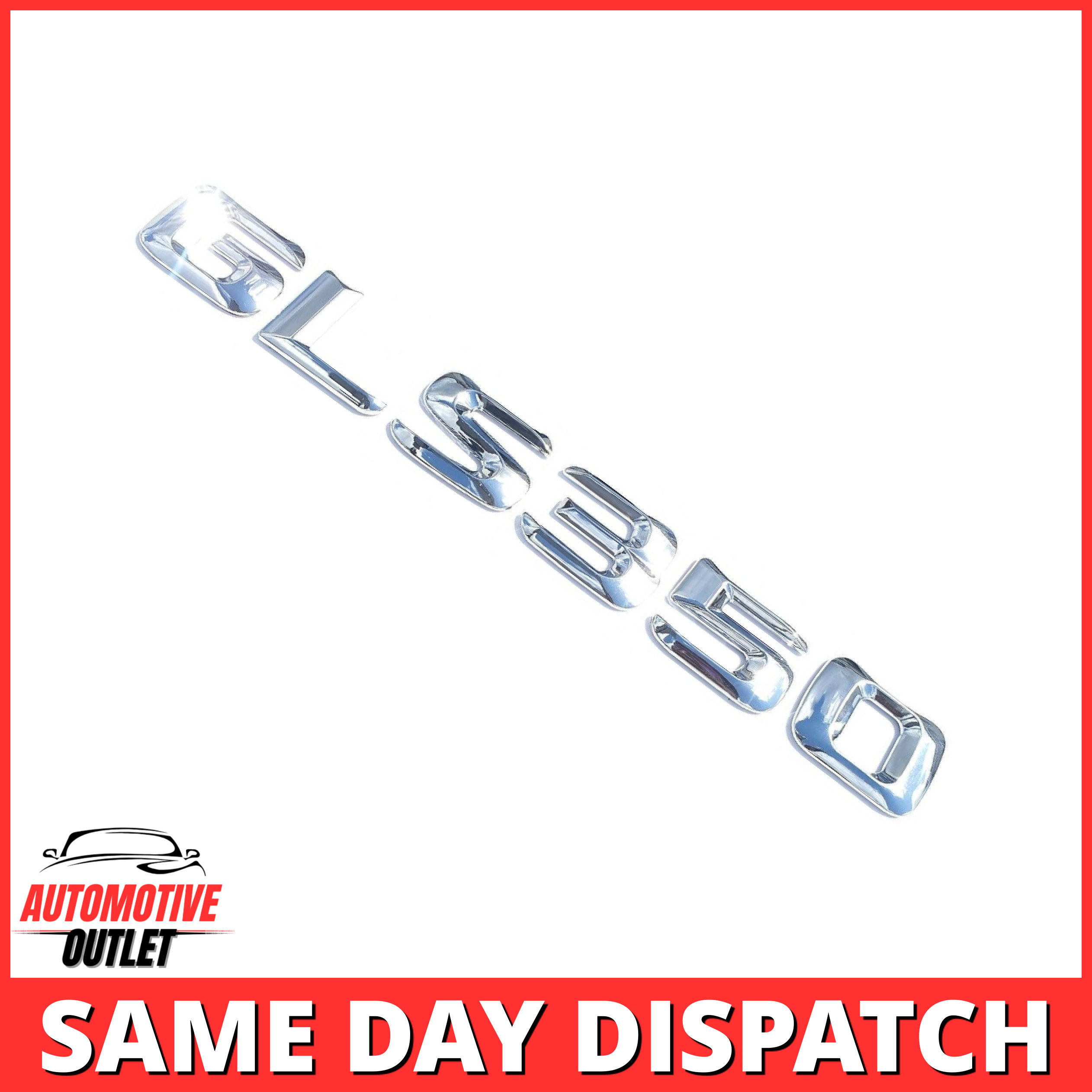 GLS350-CH Lettering Rear Boot Lid Trunk Badge Emblem For Mercedes-Benz GLS, Chrome