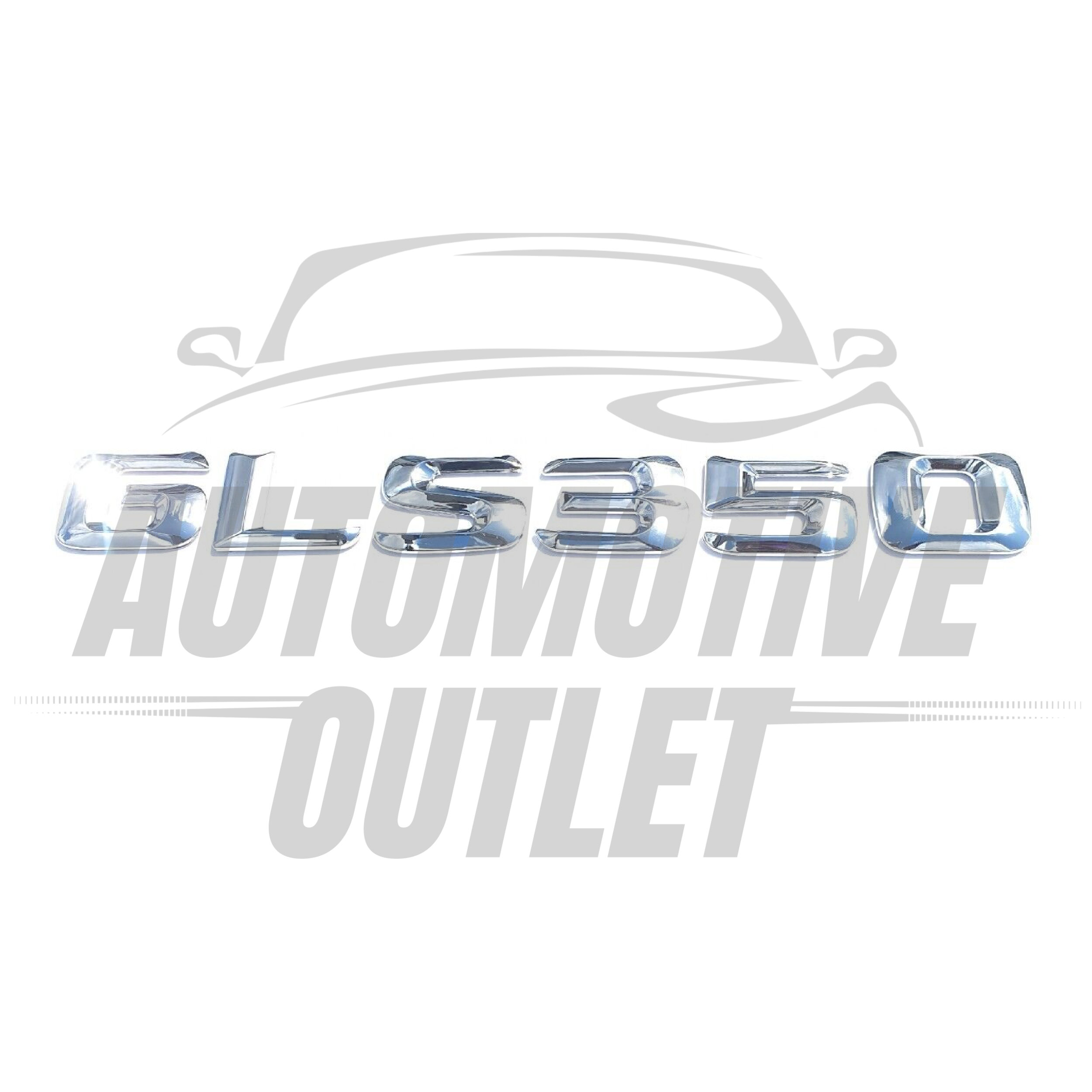 GLS350-CH Lettering Rear Boot Lid Trunk Badge Emblem For Mercedes-Benz GLS, Chrome 2