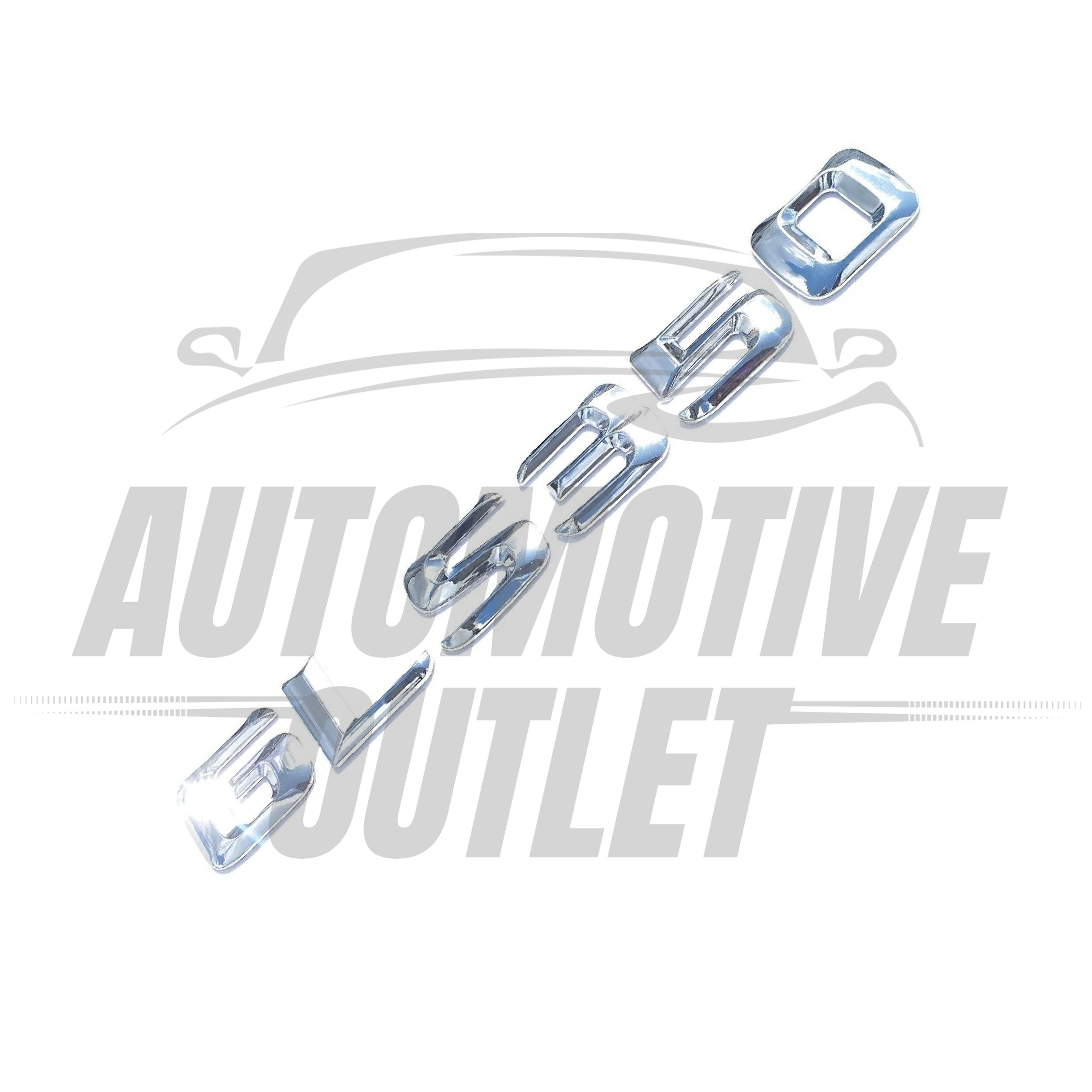 GLS350-CH Lettering Rear Boot Lid Trunk Badge Emblem For Mercedes-Benz GLS, Chrome 3