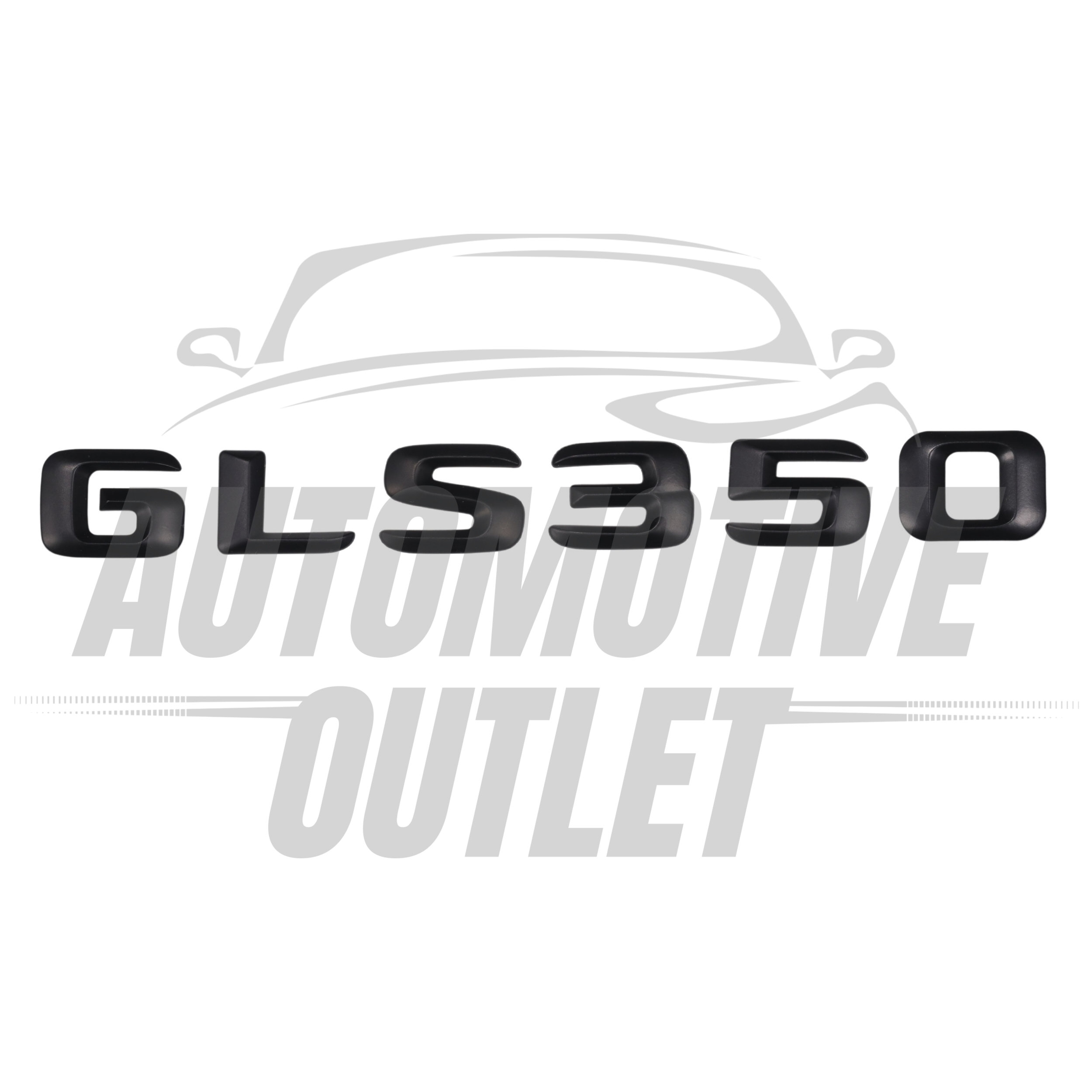 GLS350-MB Lettering Rear Boot Lid Trunk Badge Emblem For Mercedes-Benz GLS, Matt Black 2