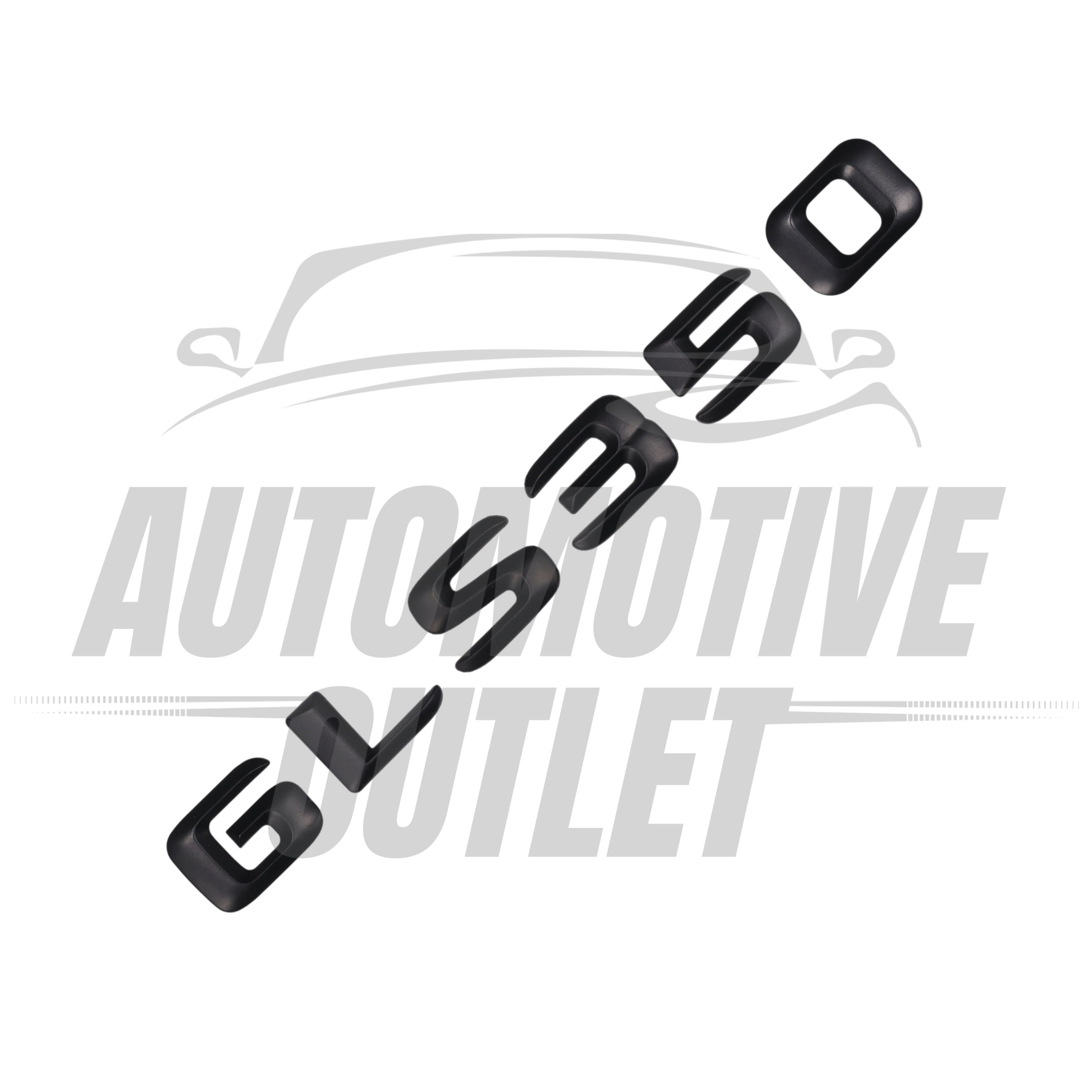 GLS350-MB Lettering Rear Boot Lid Trunk Badge Emblem For Mercedes-Benz GLS, Matt Black 3