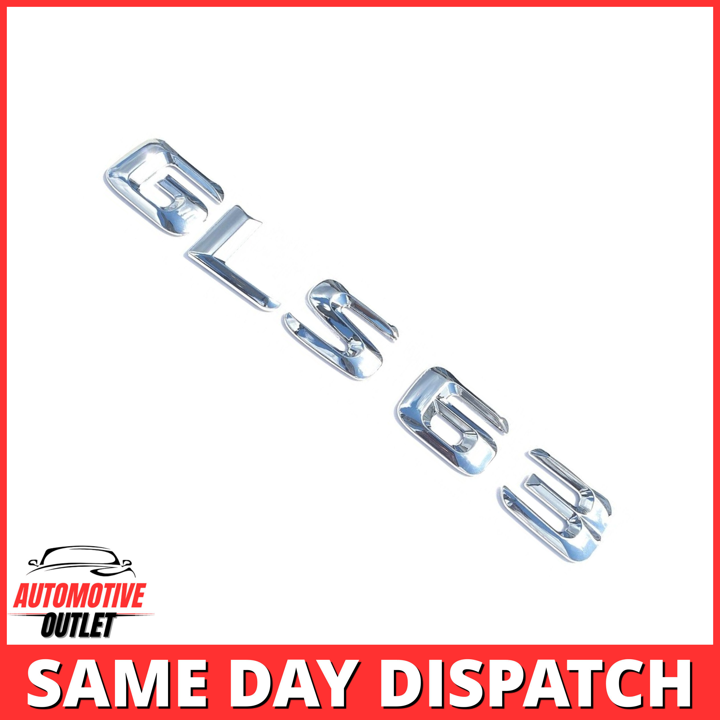 GLS63-CH Lettering Rear Boot Lid Trunk Badge Emblem For Mercedes-Benz GLS, Chrome